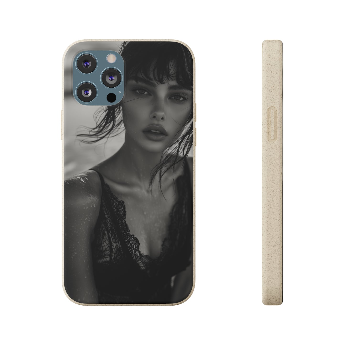 Ethereal Portrait Biodegradable Phone Case - Eco-Friendly Elegance