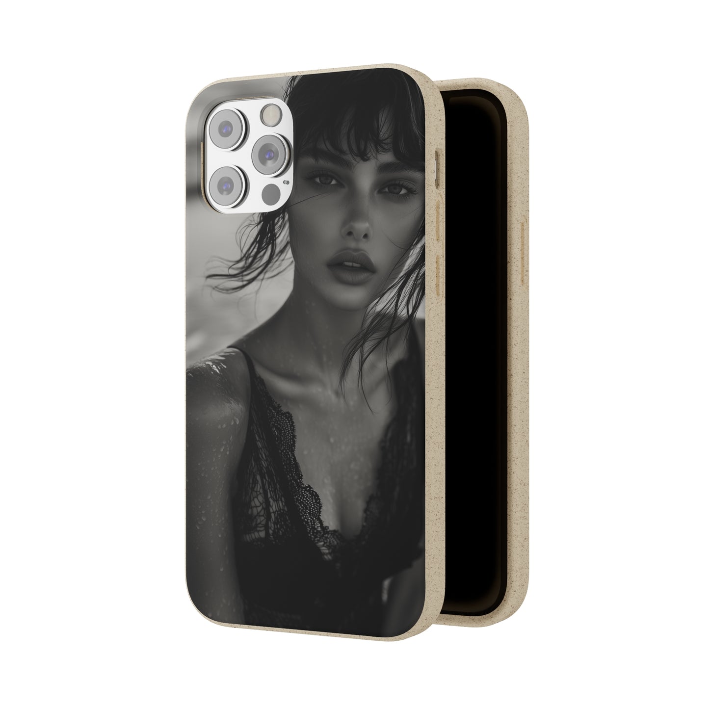 Ethereal Portrait Biodegradable Phone Case - Eco-Friendly Elegance