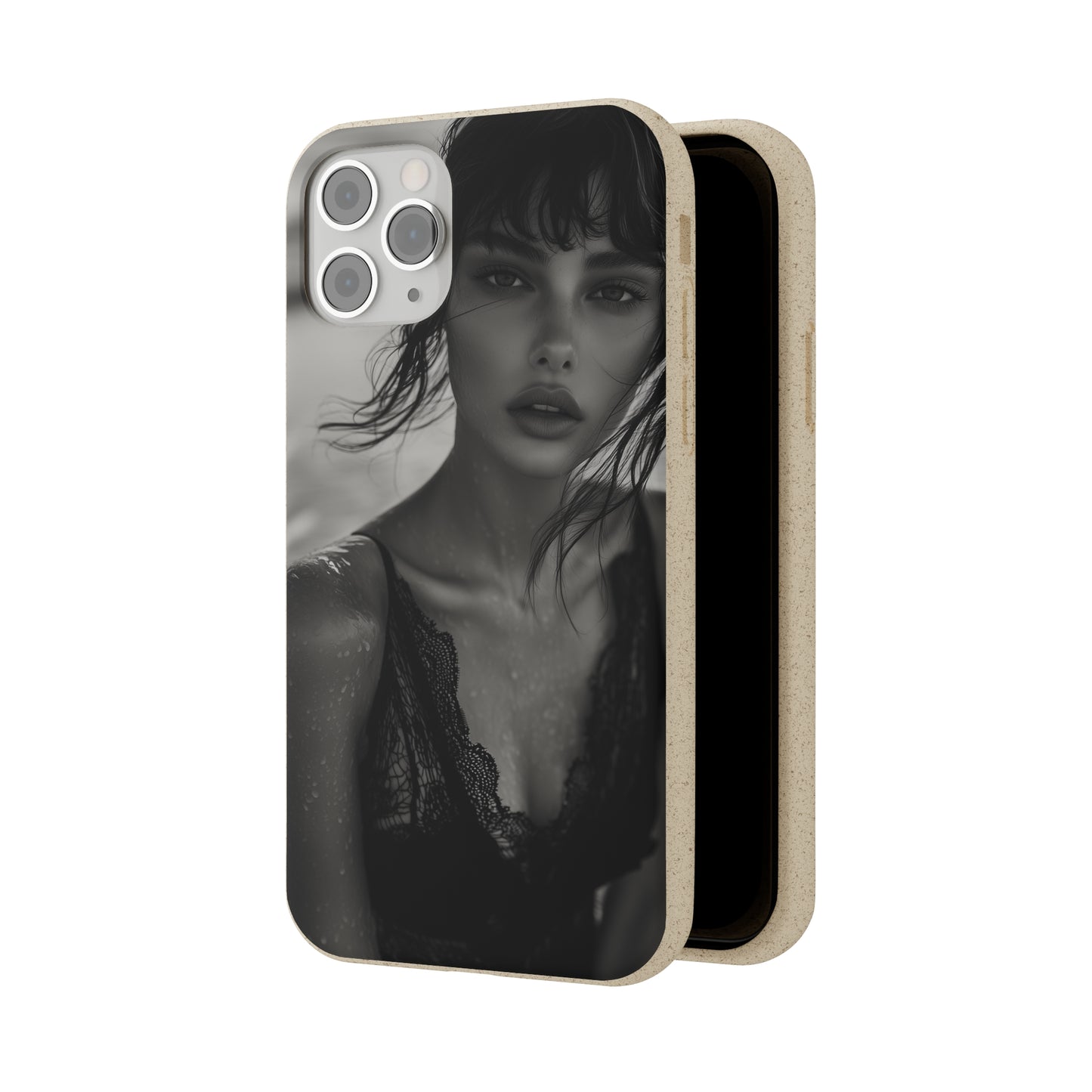 Ethereal Portrait Biodegradable Phone Case - Eco-Friendly Elegance