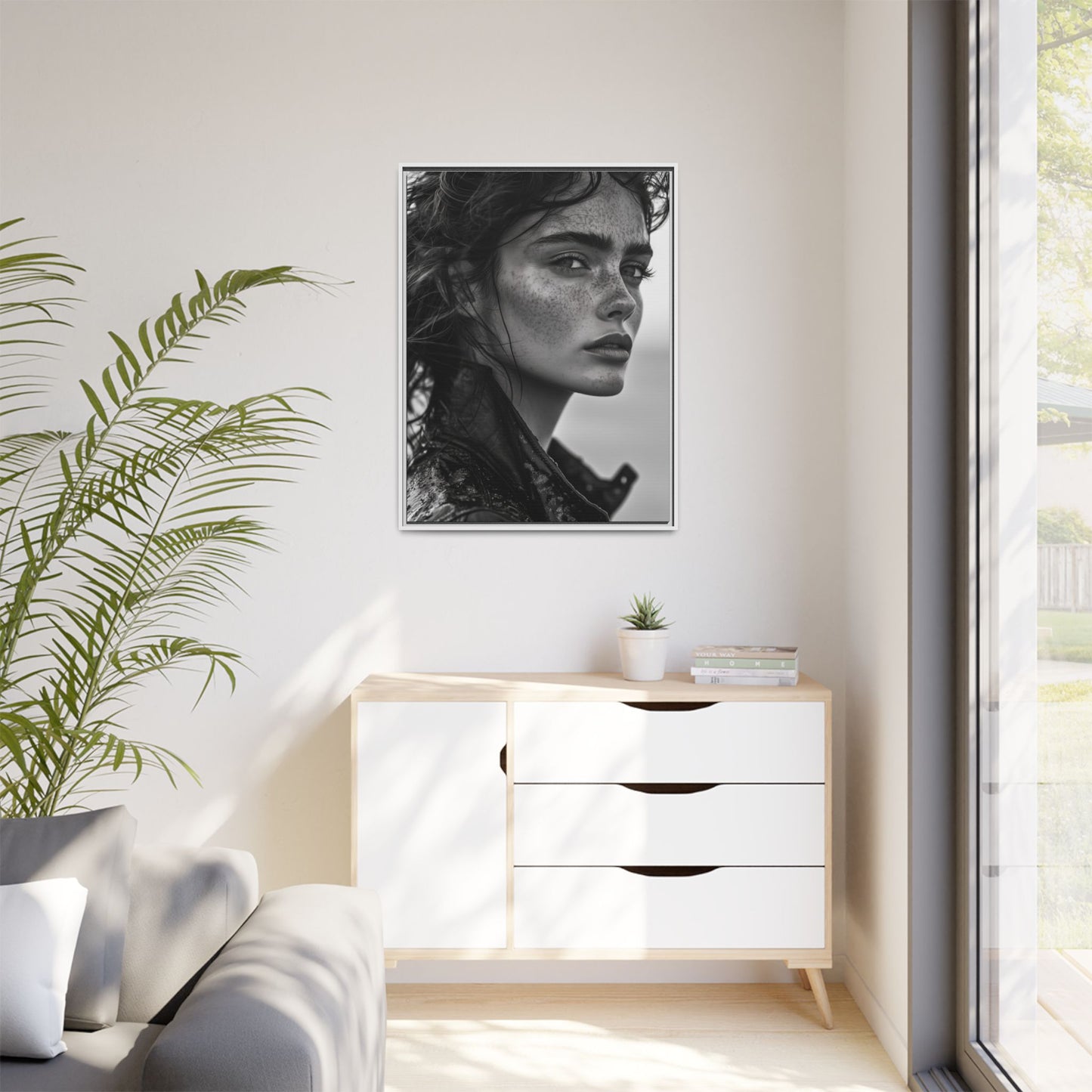 Resilient Gaze - Framed Matte Canvas