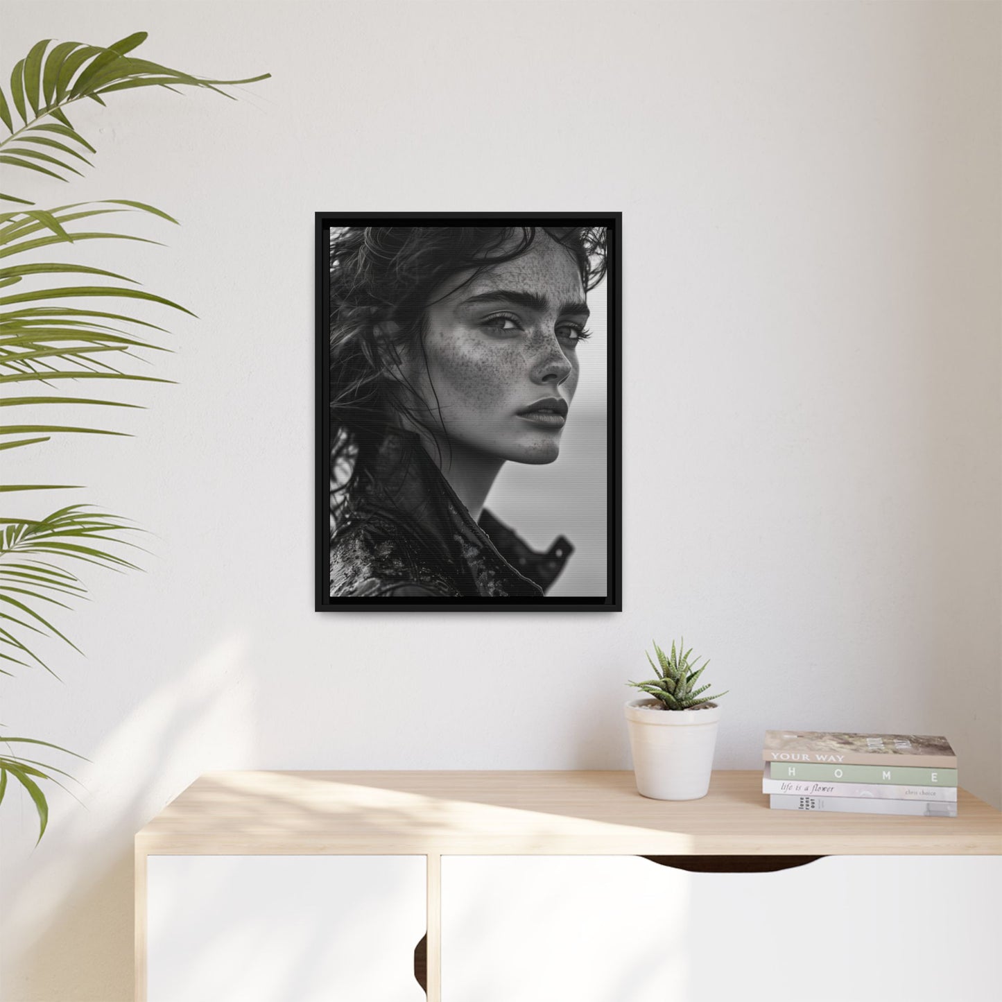 Resilient Gaze - Framed Matte Canvas