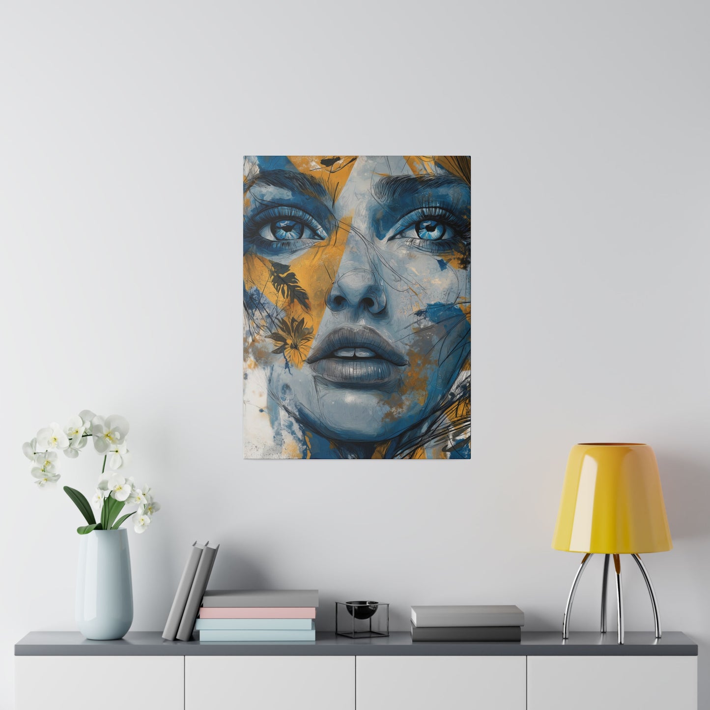 Golden Gaze - Ethereal Reflections, Matte Canvas, Stretched, 0.75"