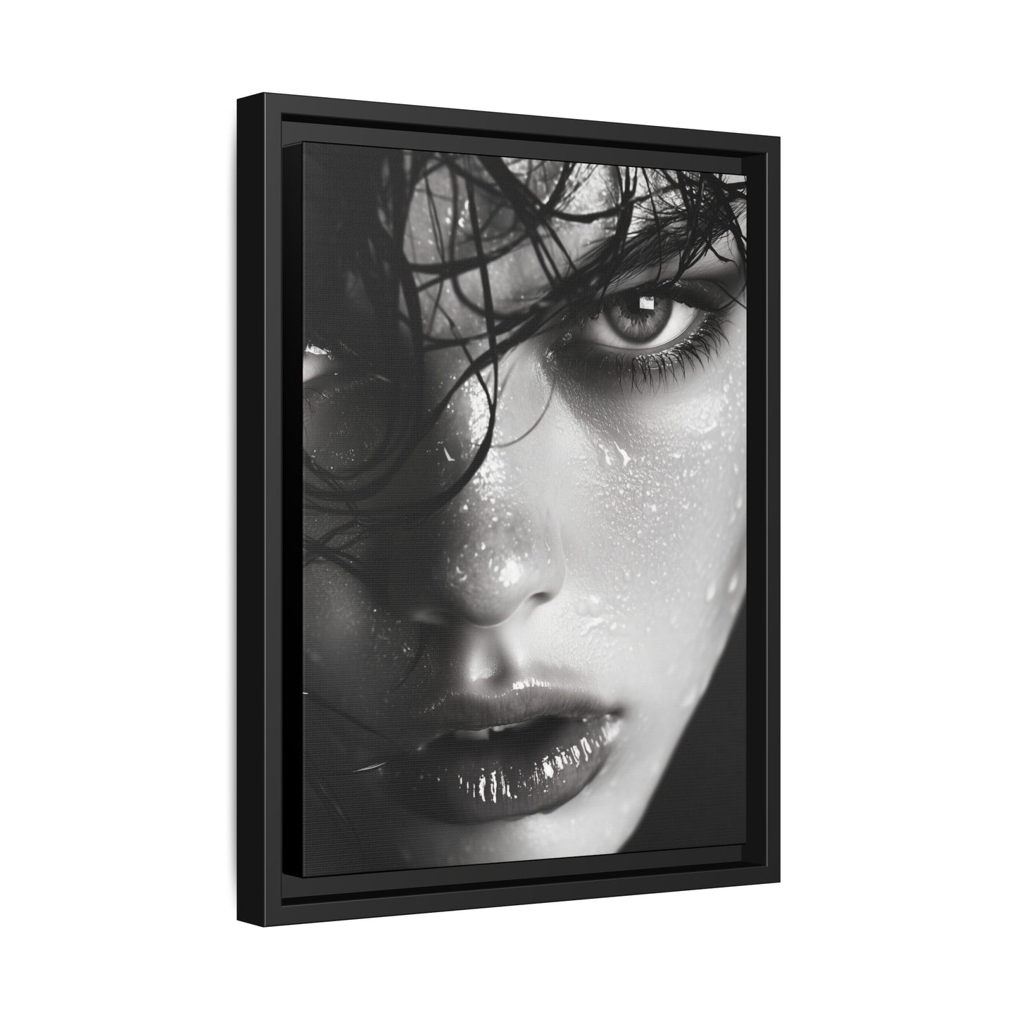 Fierce Gaze - Framed Matte Canvas