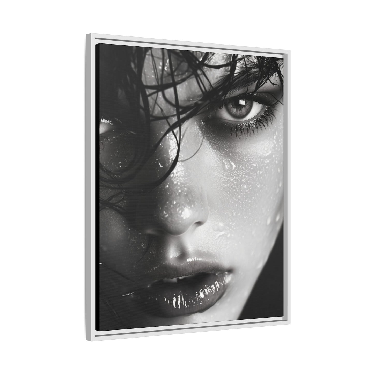 Fierce Gaze - Framed Matte Canvas