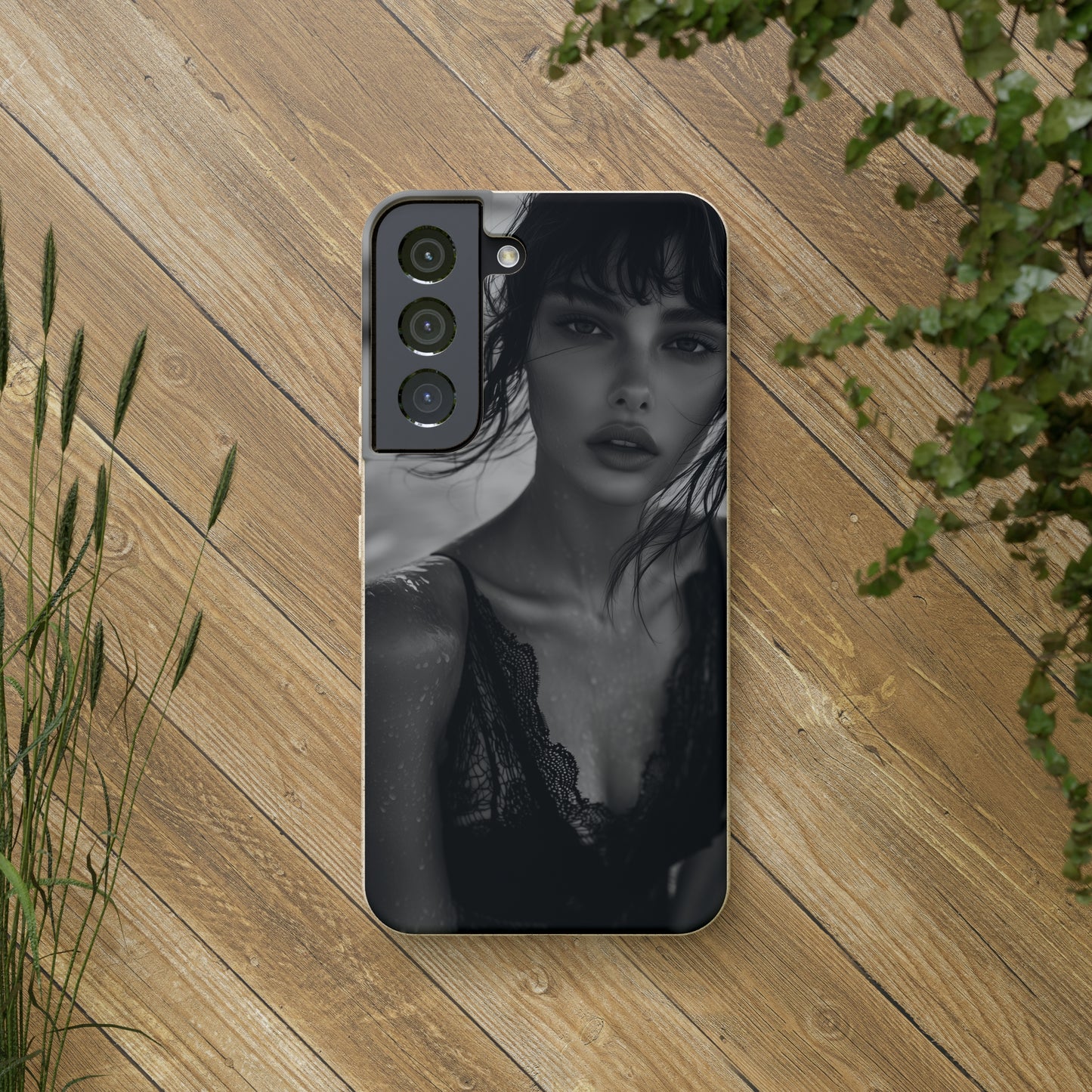 Ethereal Portrait Biodegradable Phone Case - Eco-Friendly Elegance