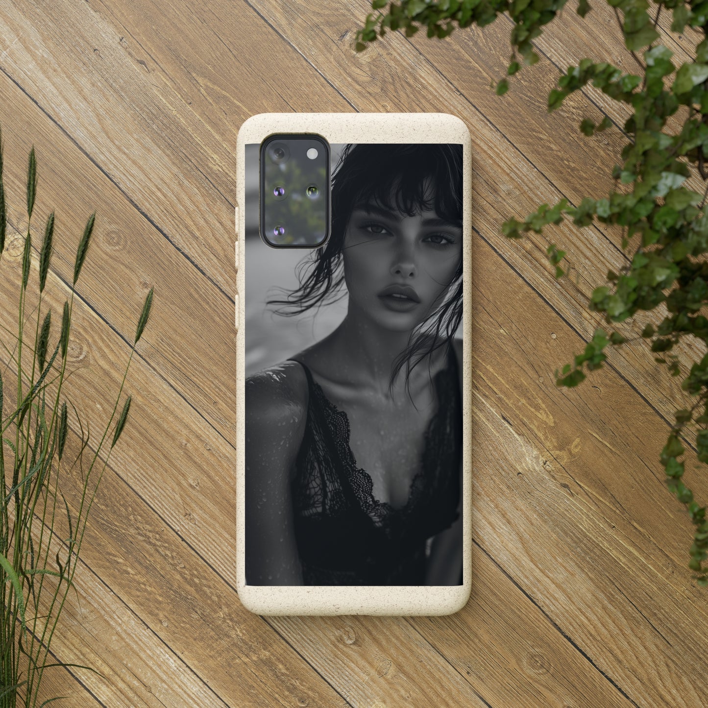 Ethereal Portrait Biodegradable Phone Case - Eco-Friendly Elegance