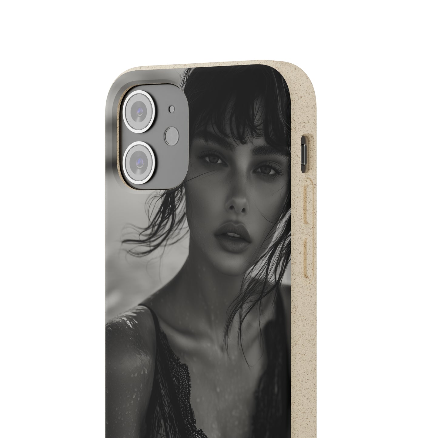 Ethereal Portrait Biodegradable Phone Case - Eco-Friendly Elegance