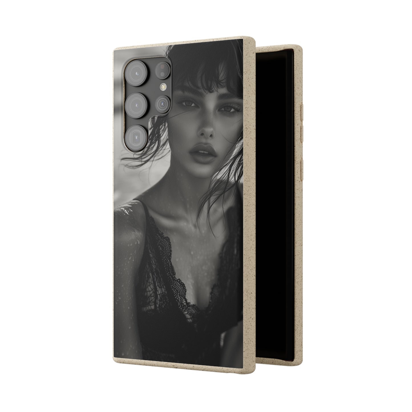 Ethereal Portrait Biodegradable Phone Case - Eco-Friendly Elegance