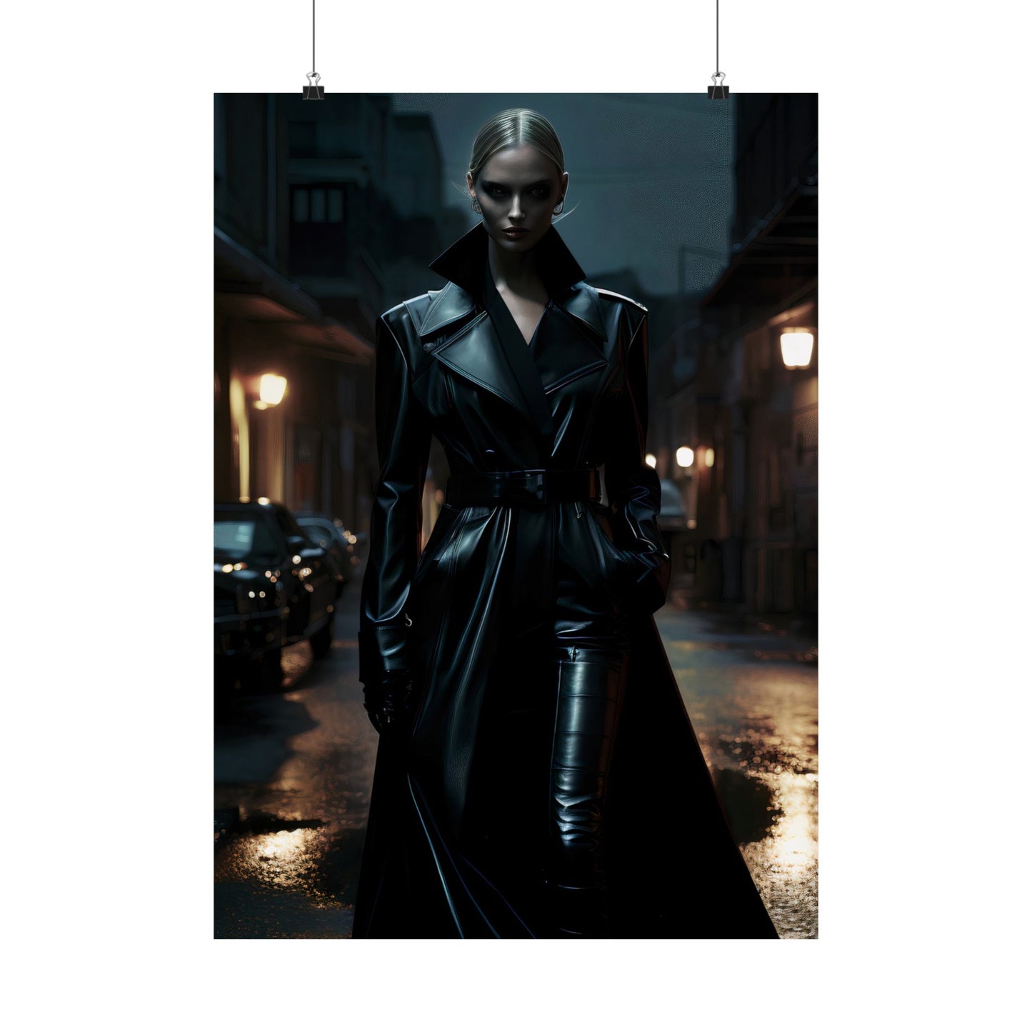 Noir Allure - Matte Vertical Poster