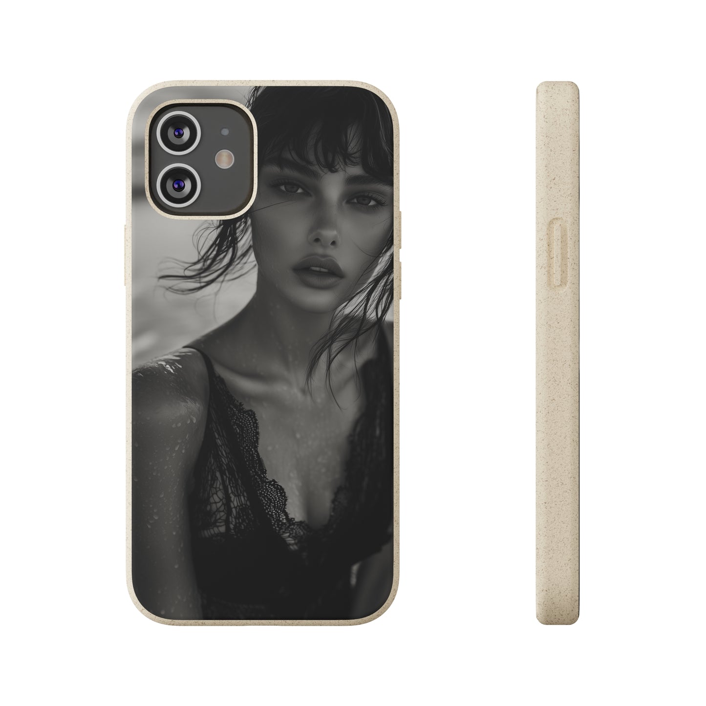 Ethereal Portrait Biodegradable Phone Case - Eco-Friendly Elegance