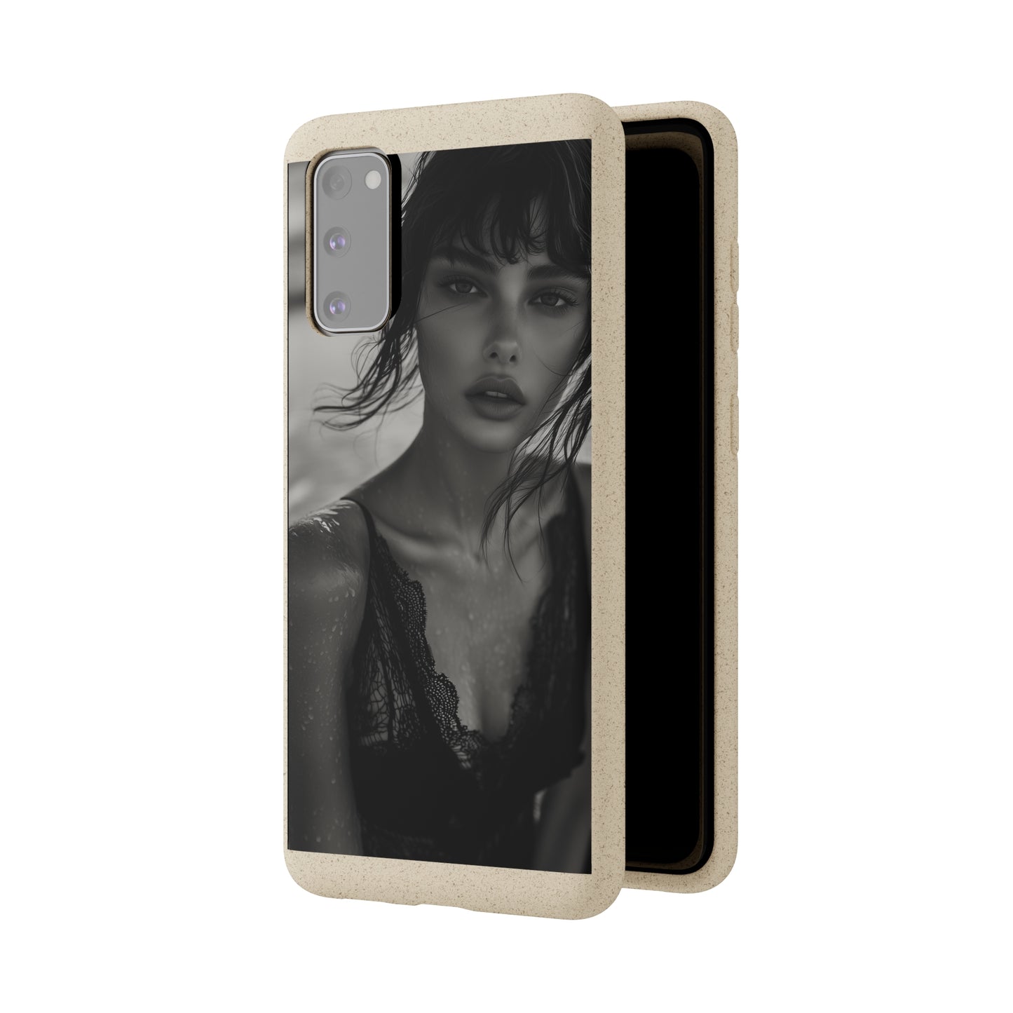 Ethereal Portrait Biodegradable Phone Case - Eco-Friendly Elegance