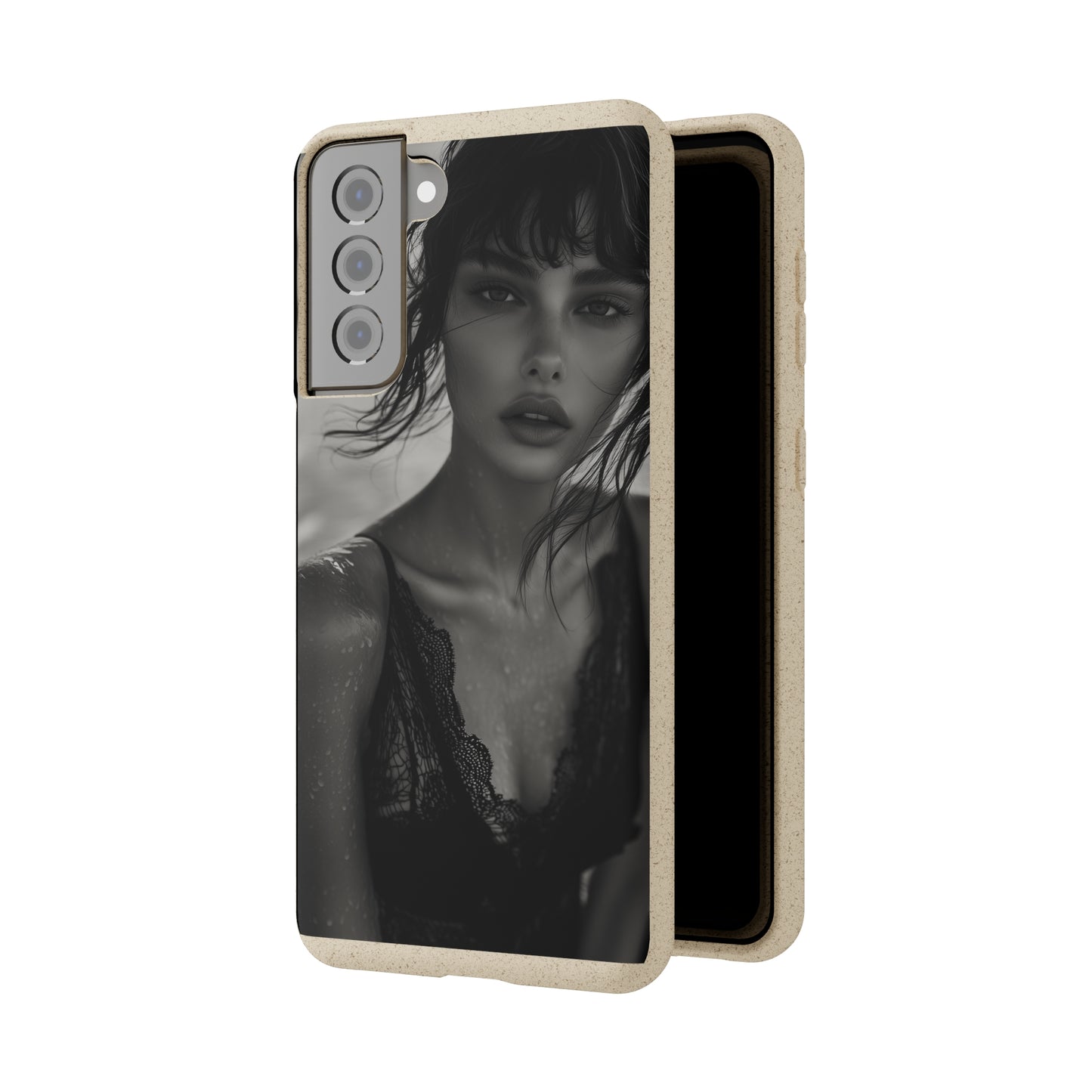 Ethereal Portrait Biodegradable Phone Case - Eco-Friendly Elegance