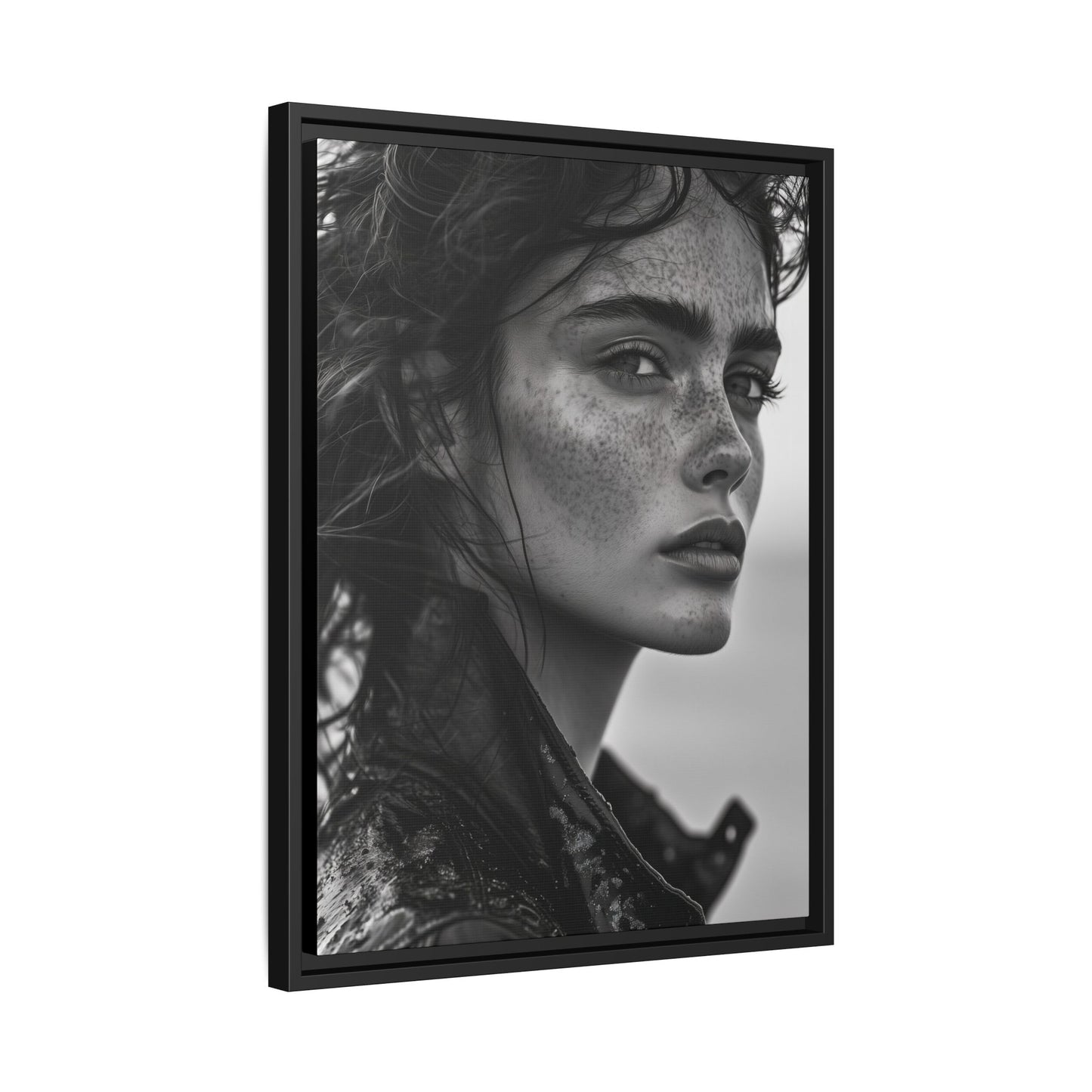 Resilient Gaze - Framed Matte Canvas