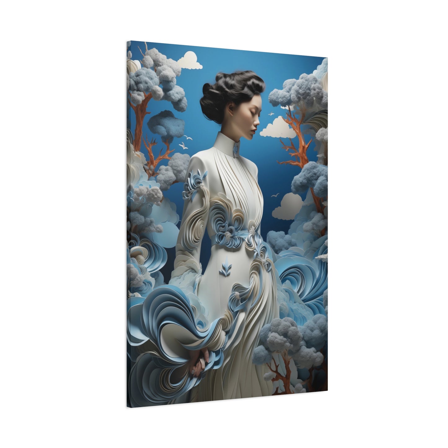 Winds of Serenity: Dreamlike Elegance – Stretched Matte Canva