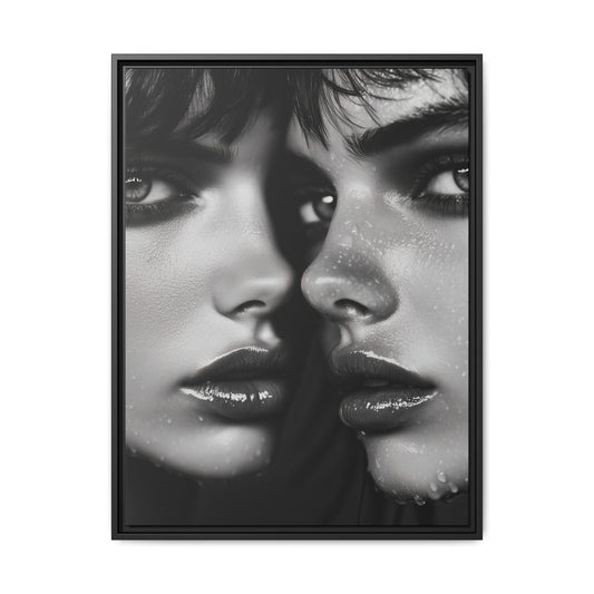 Dual Embrace - Framed Matte Canvas