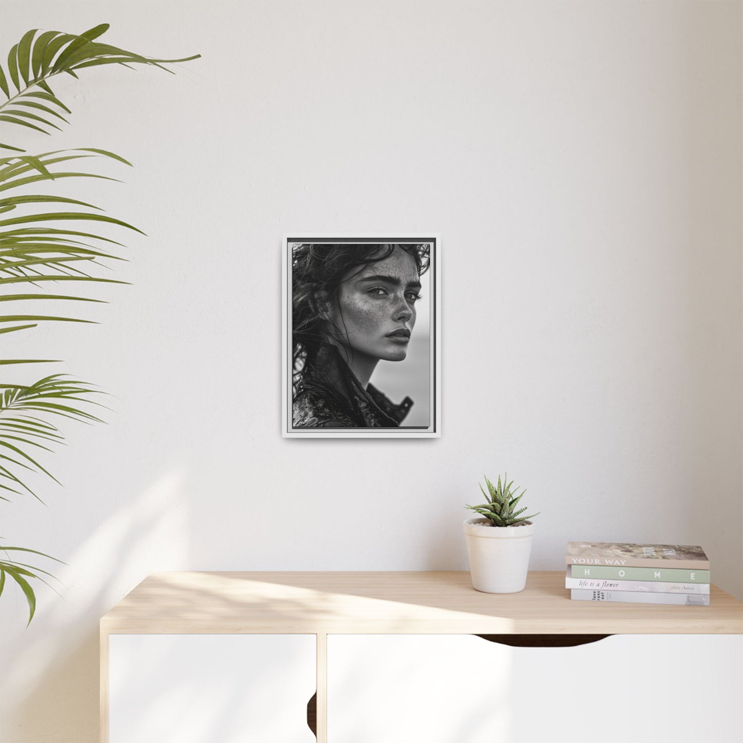 Resilient Gaze - Framed Matte Canvas