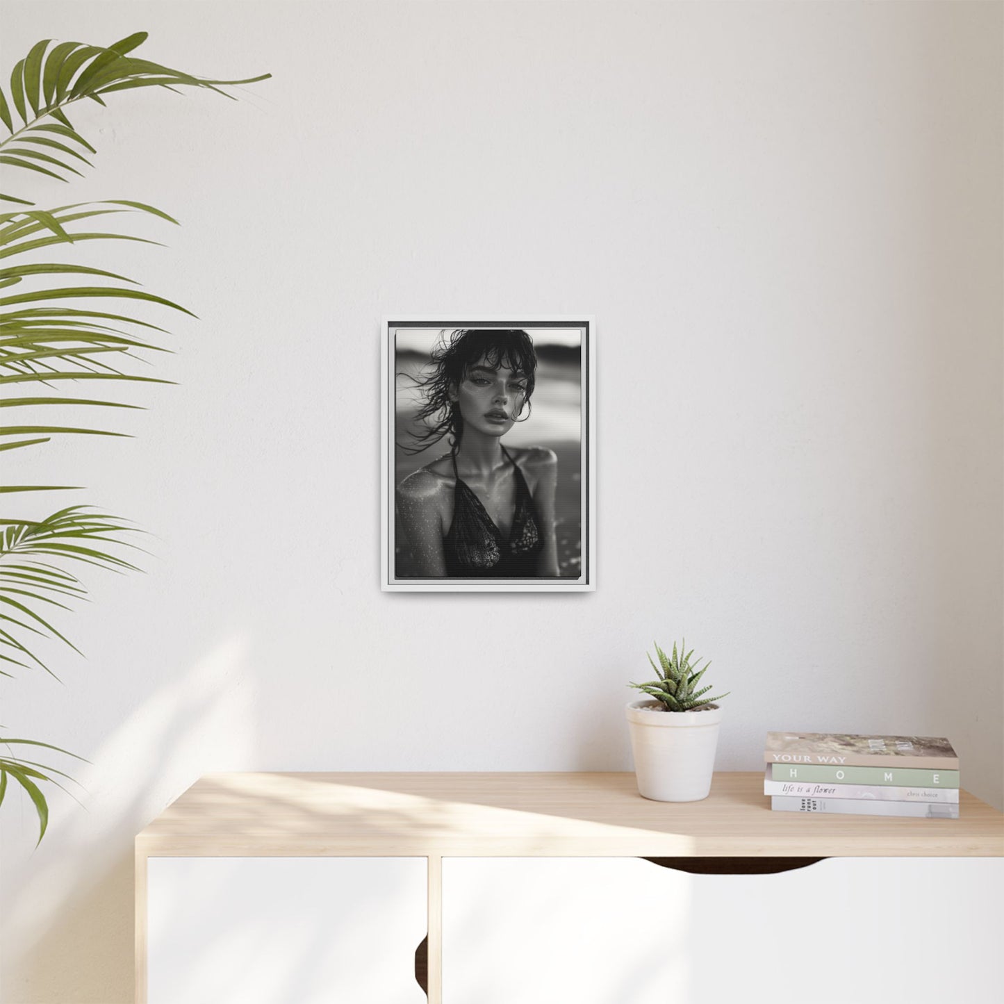 Silent Reflection - Framed Matte Canvas