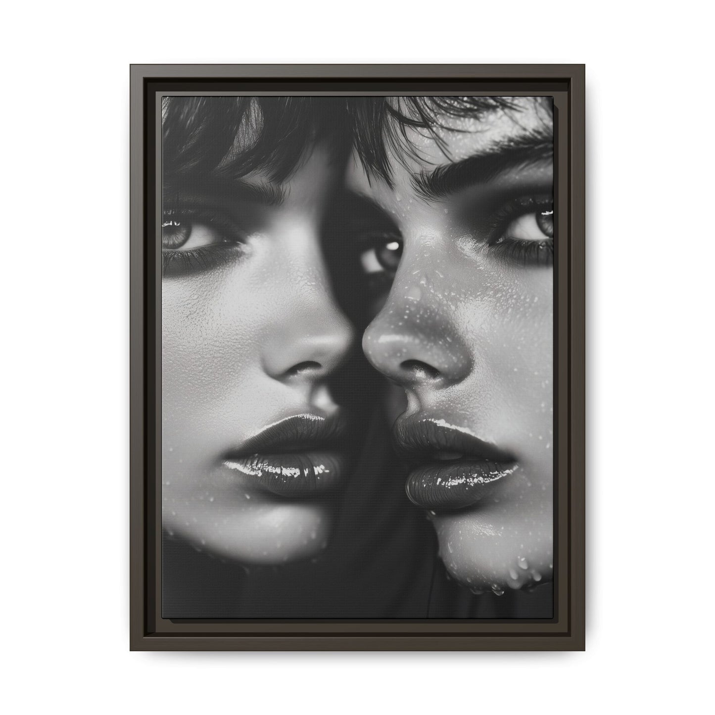 Dual Embrace - Framed Matte Canvas