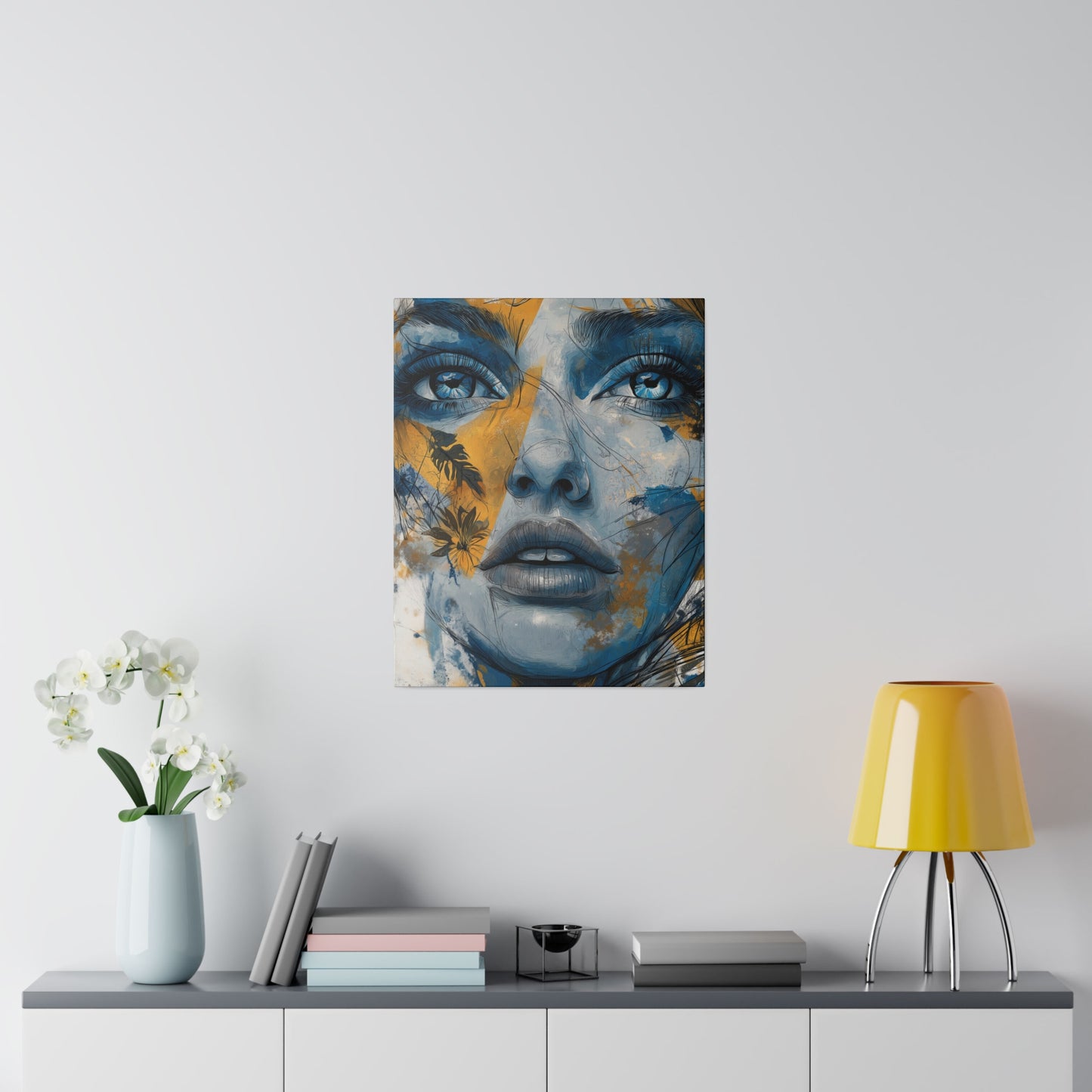 Golden Gaze - Ethereal Reflections, Matte Canvas, Stretched, 0.75"