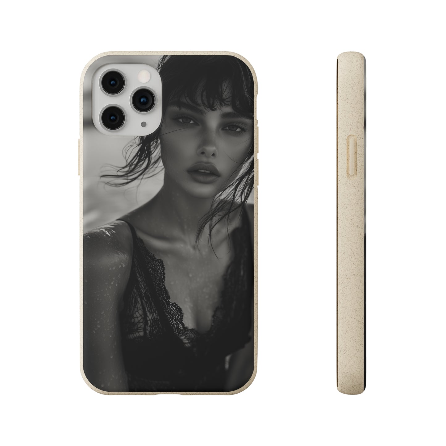 Ethereal Portrait Biodegradable Phone Case - Eco-Friendly Elegance