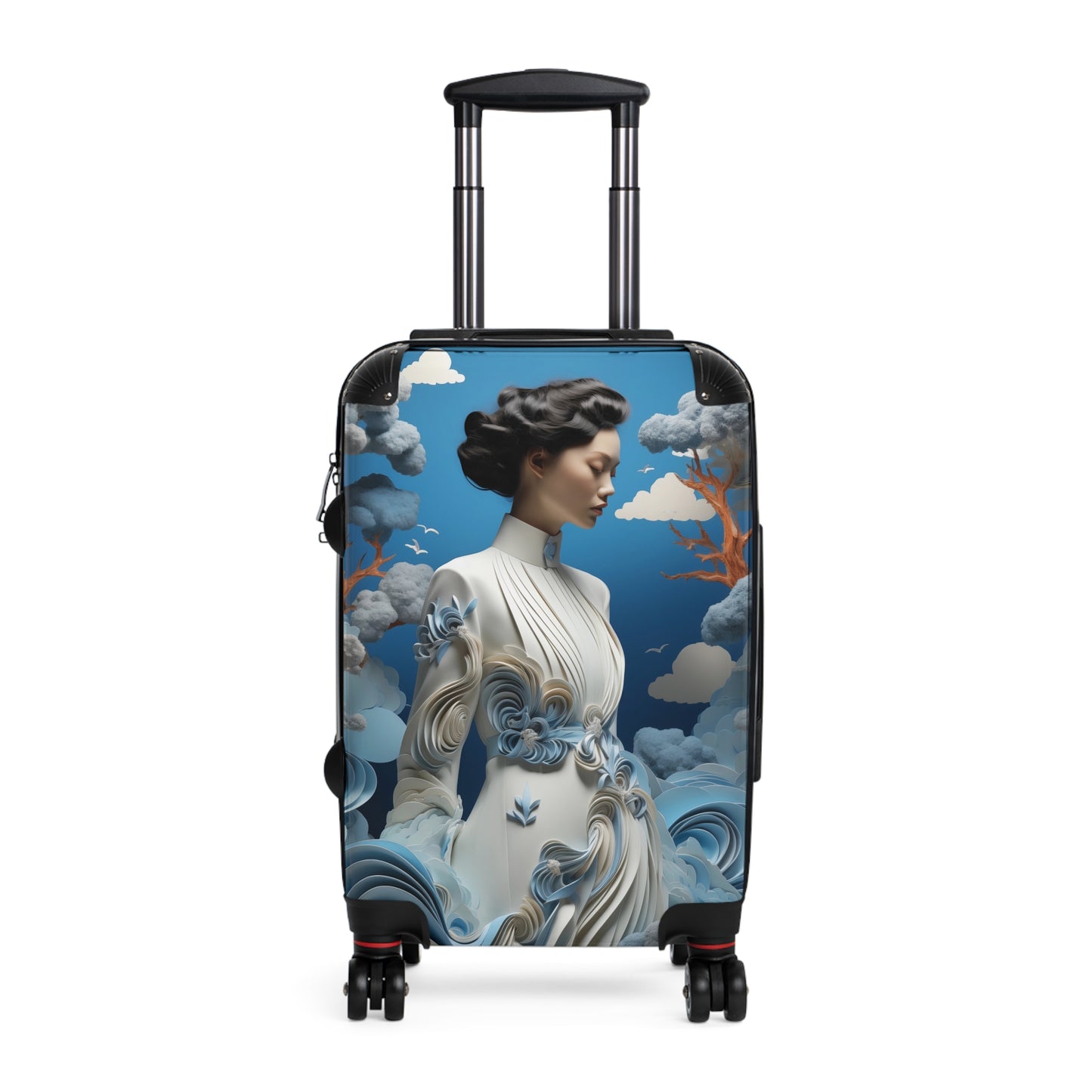 Elegance in Motion: Artistic Travel Suitcase