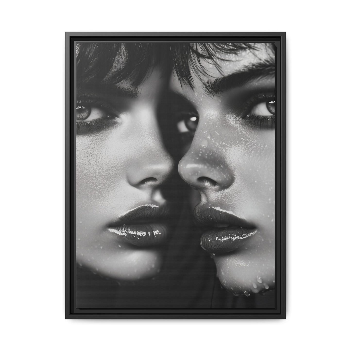 Dual Embrace - Framed Matte Canvas