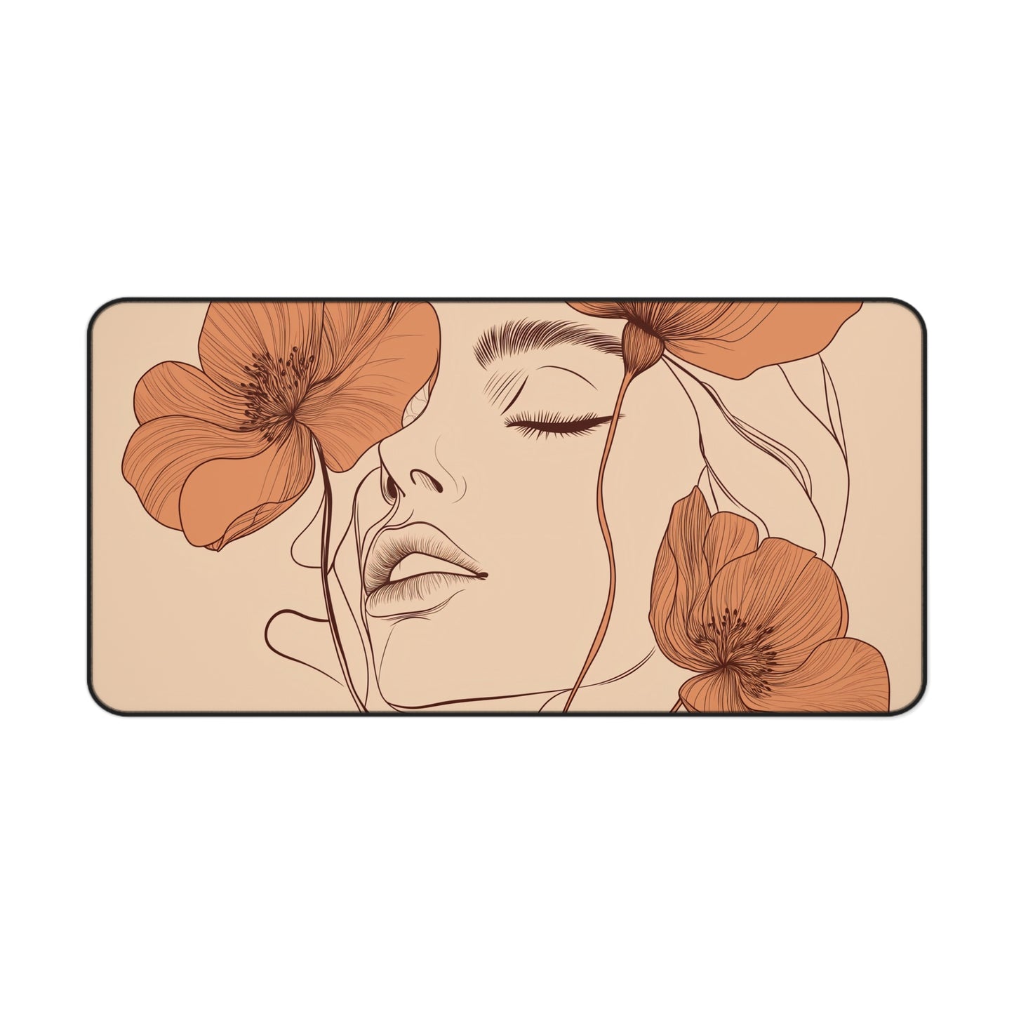 Blooming Portrait Desk Mat