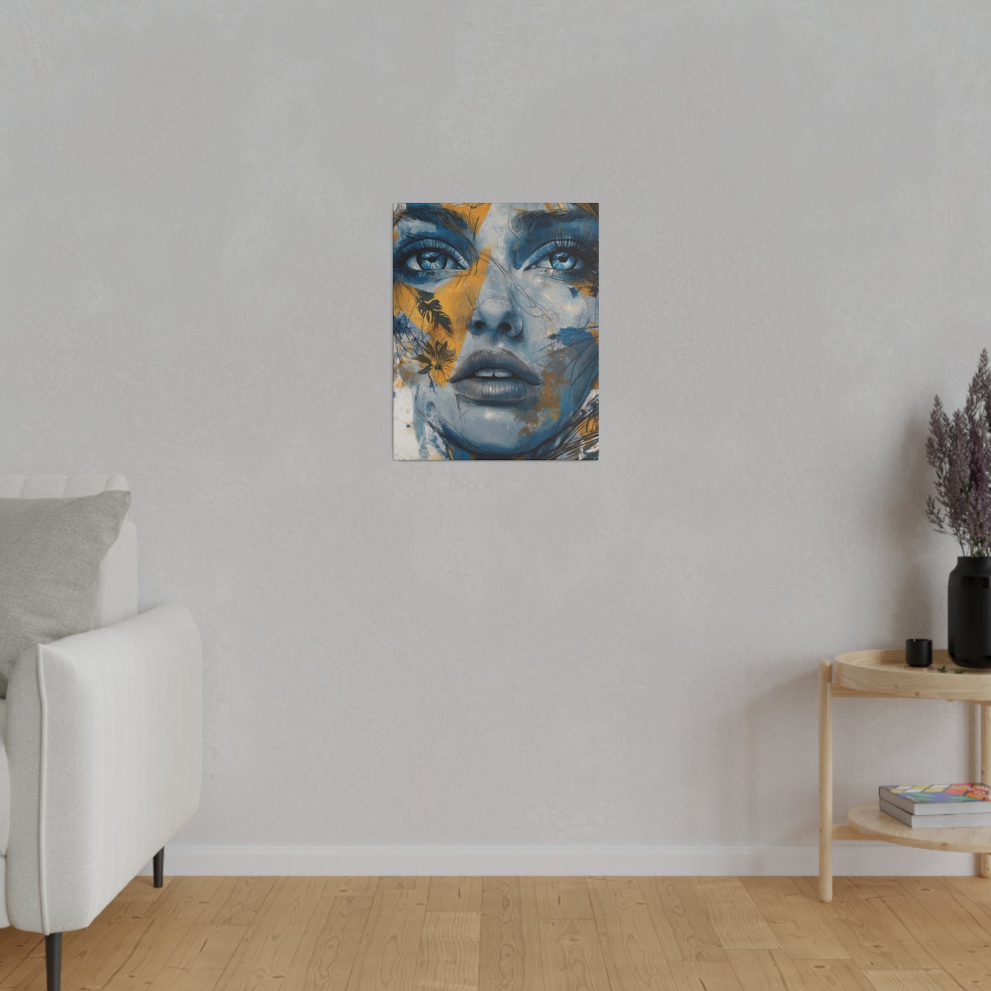 Golden Gaze - Ethereal Reflections, Matte Canvas, Stretched, 0.75"