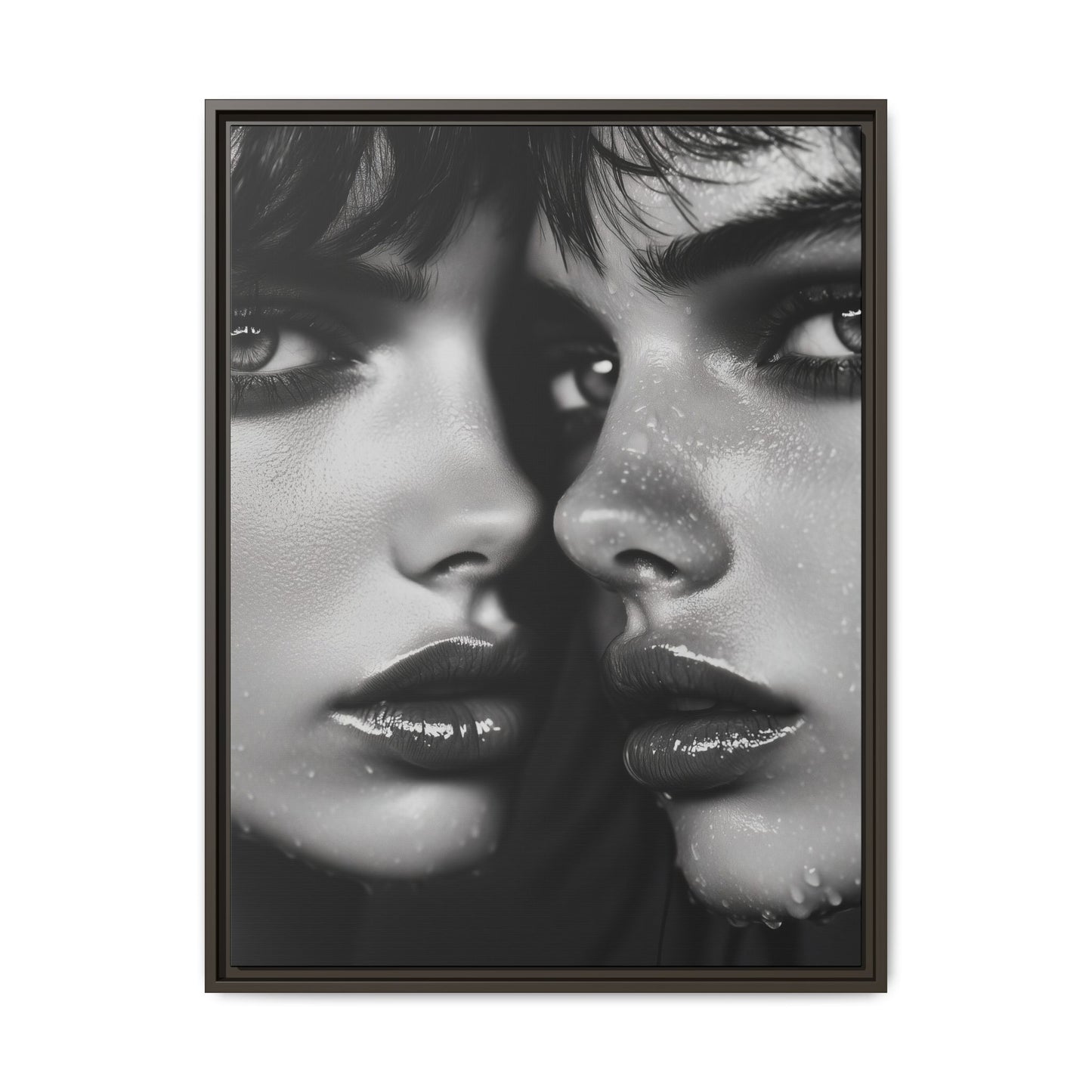 Dual Embrace - Framed Matte Canvas