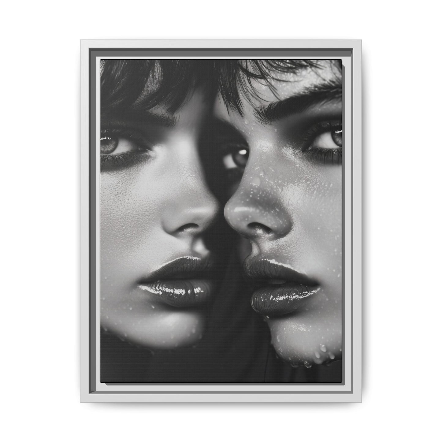 Dual Embrace - Framed Matte Canvas