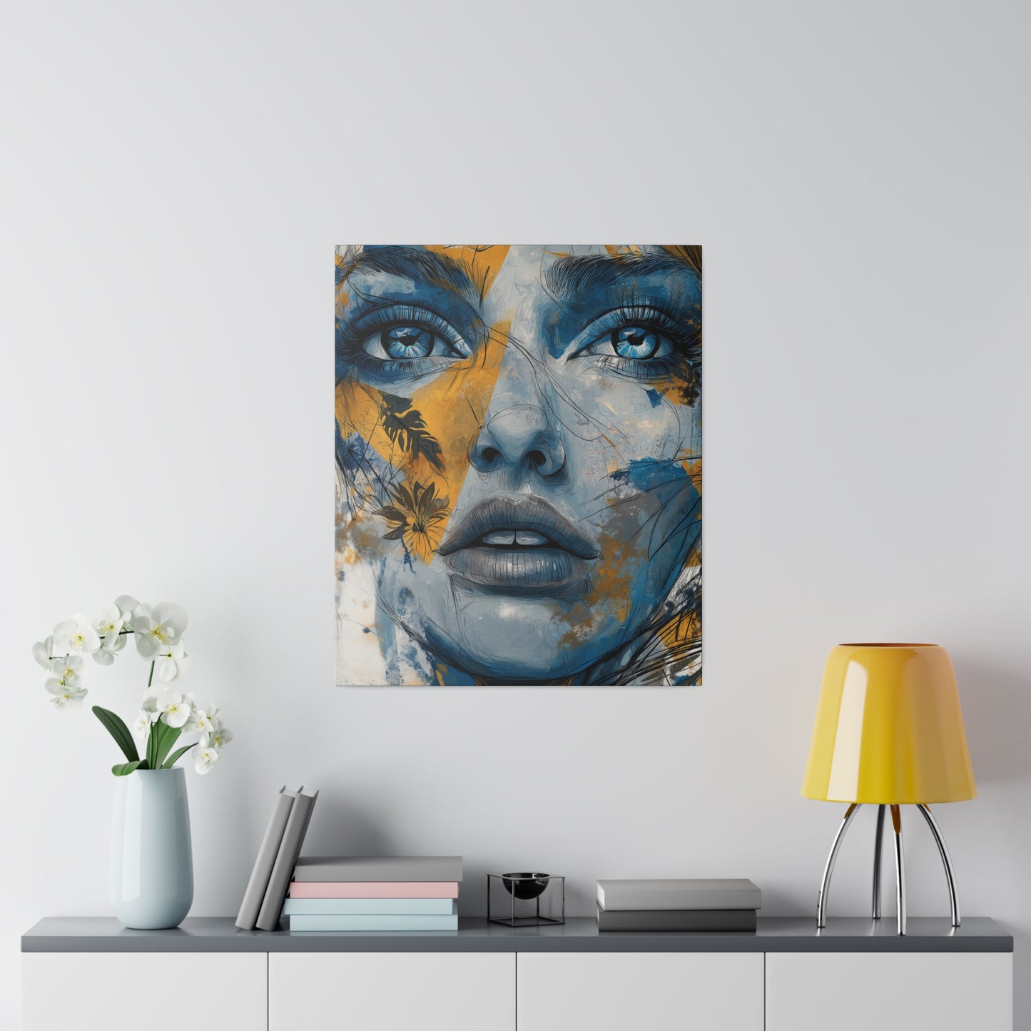 Golden Gaze - Ethereal Reflections, Matte Canvas, Stretched, 0.75"