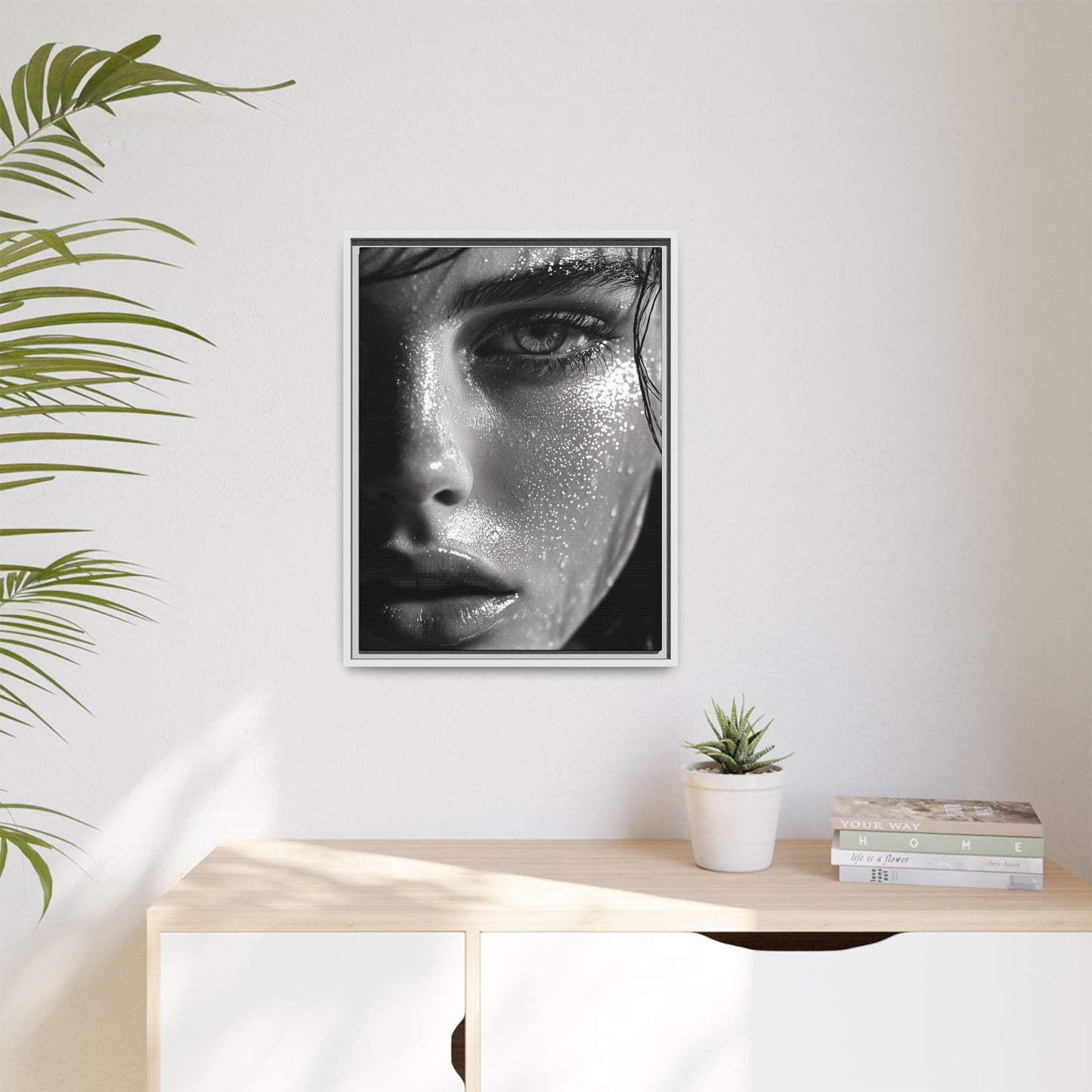 Whispers of Rain - Framed Matte Canvas