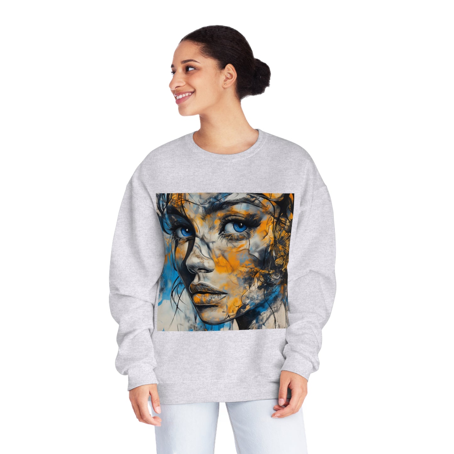 "Create. Inspire. Evolve" - Unisex NuBlend® Crewneck Sweatshirt