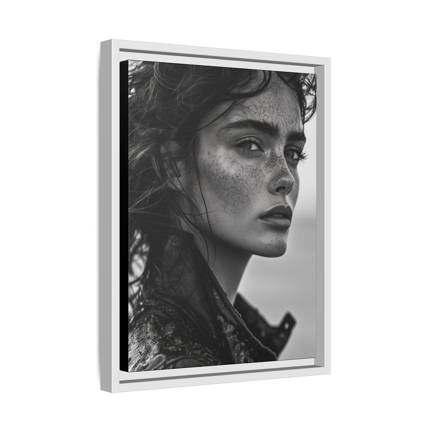 Resilient Gaze - Framed Matte Canvas