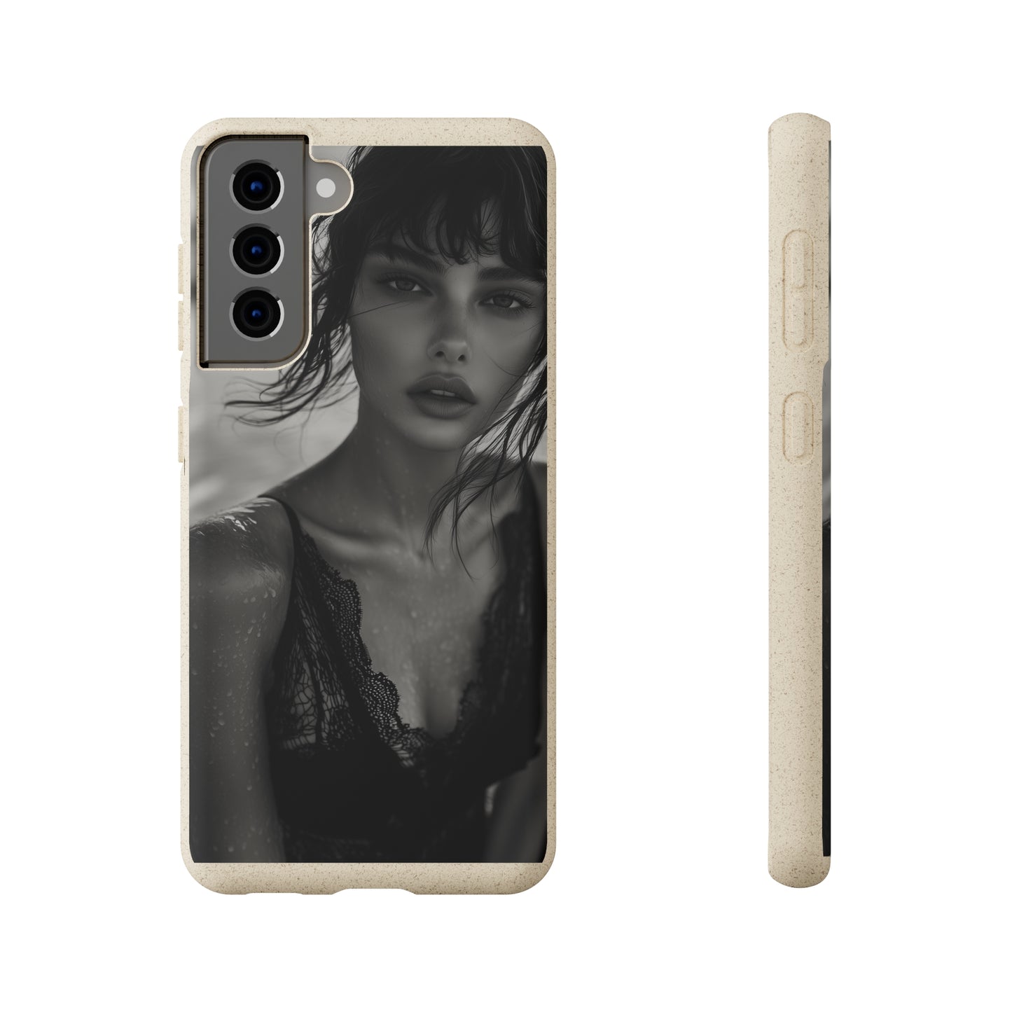 Ethereal Portrait Biodegradable Phone Case - Eco-Friendly Elegance