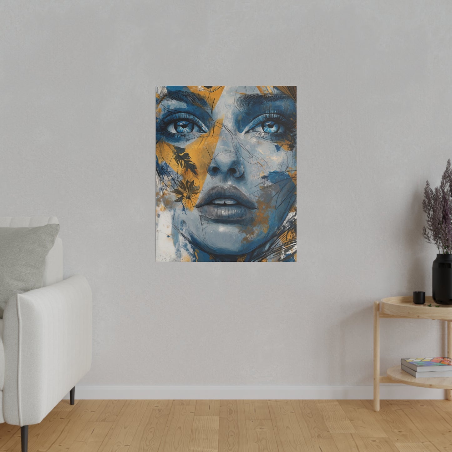 Golden Gaze - Ethereal Reflections, Matte Canvas, Stretched, 0.75"