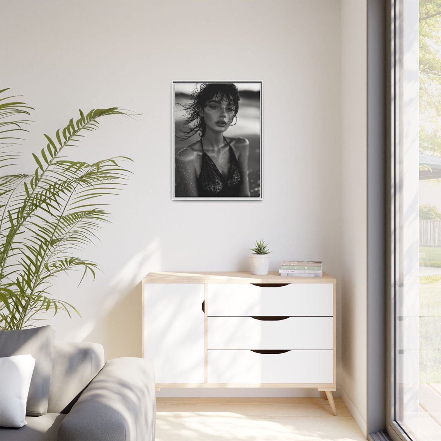 Silent Reflection - Framed Matte Canvas