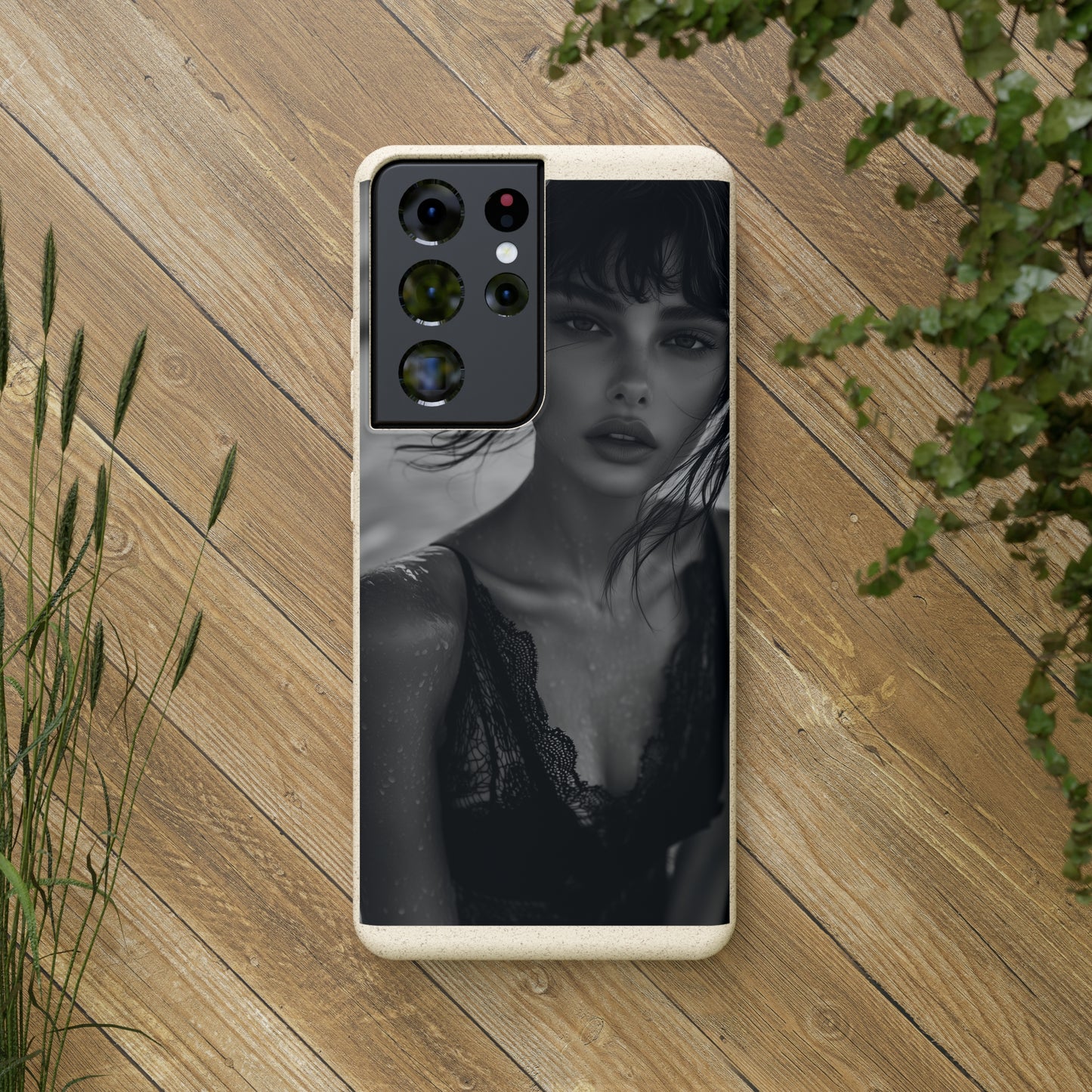 Ethereal Portrait Biodegradable Phone Case - Eco-Friendly Elegance