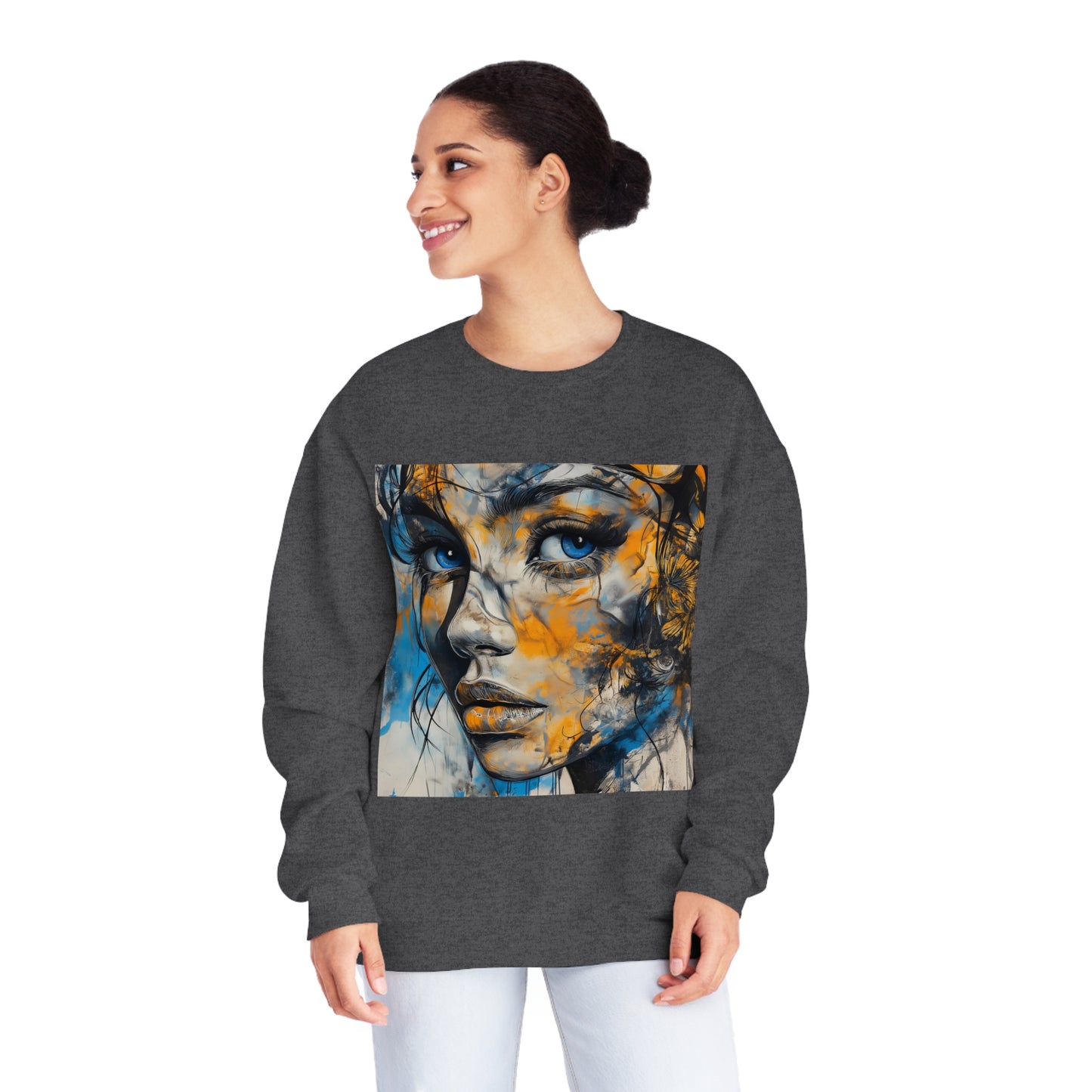 "Create. Inspire. Evolve" - Unisex NuBlend® Crewneck Sweatshirt