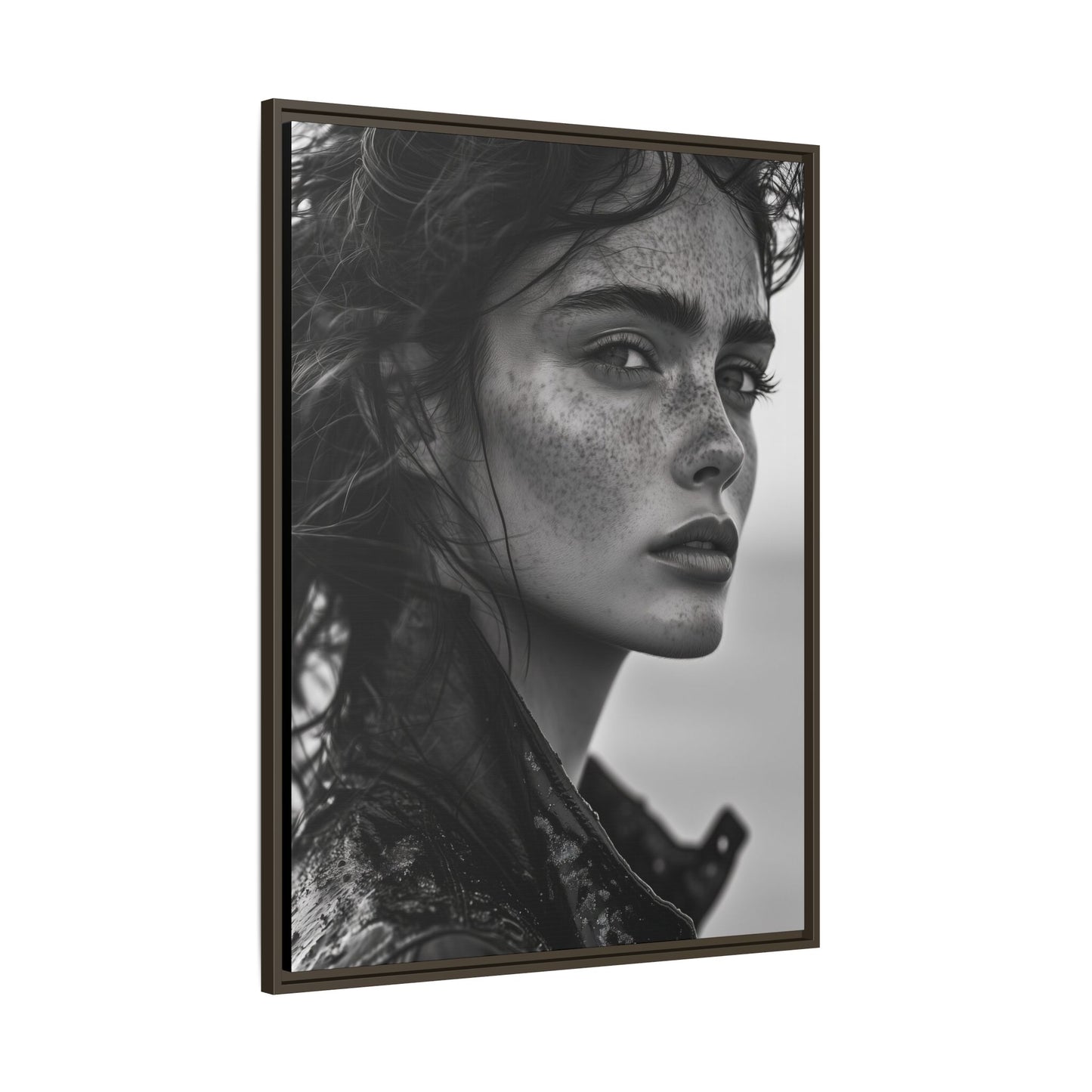 Resilient Gaze - Framed Matte Canvas