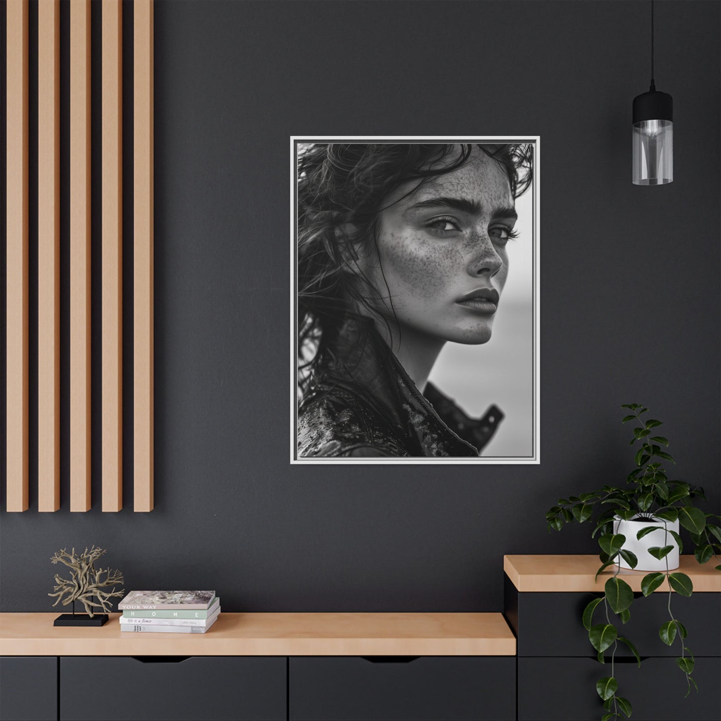 Resilient Gaze - Framed Matte Canvas