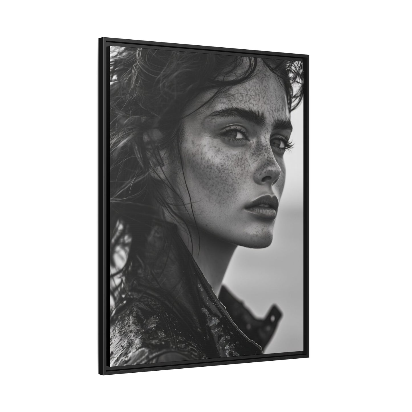 Resilient Gaze - Framed Matte Canvas