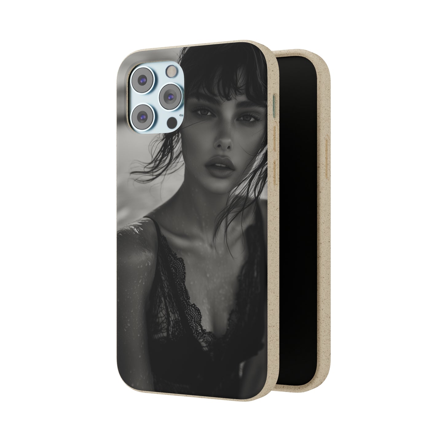 Ethereal Portrait Biodegradable Phone Case - Eco-Friendly Elegance