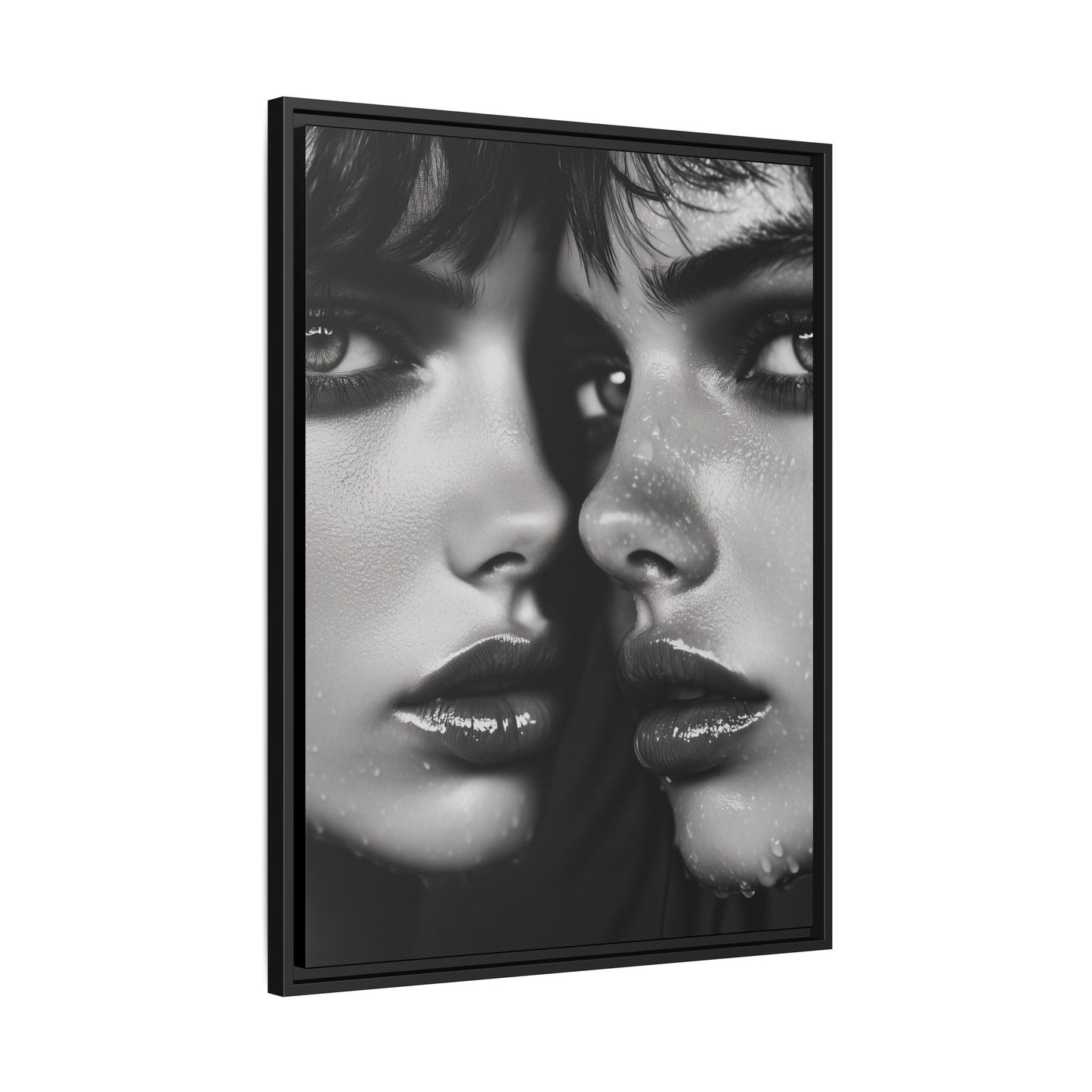 Dual Embrace - Framed Matte Canvas