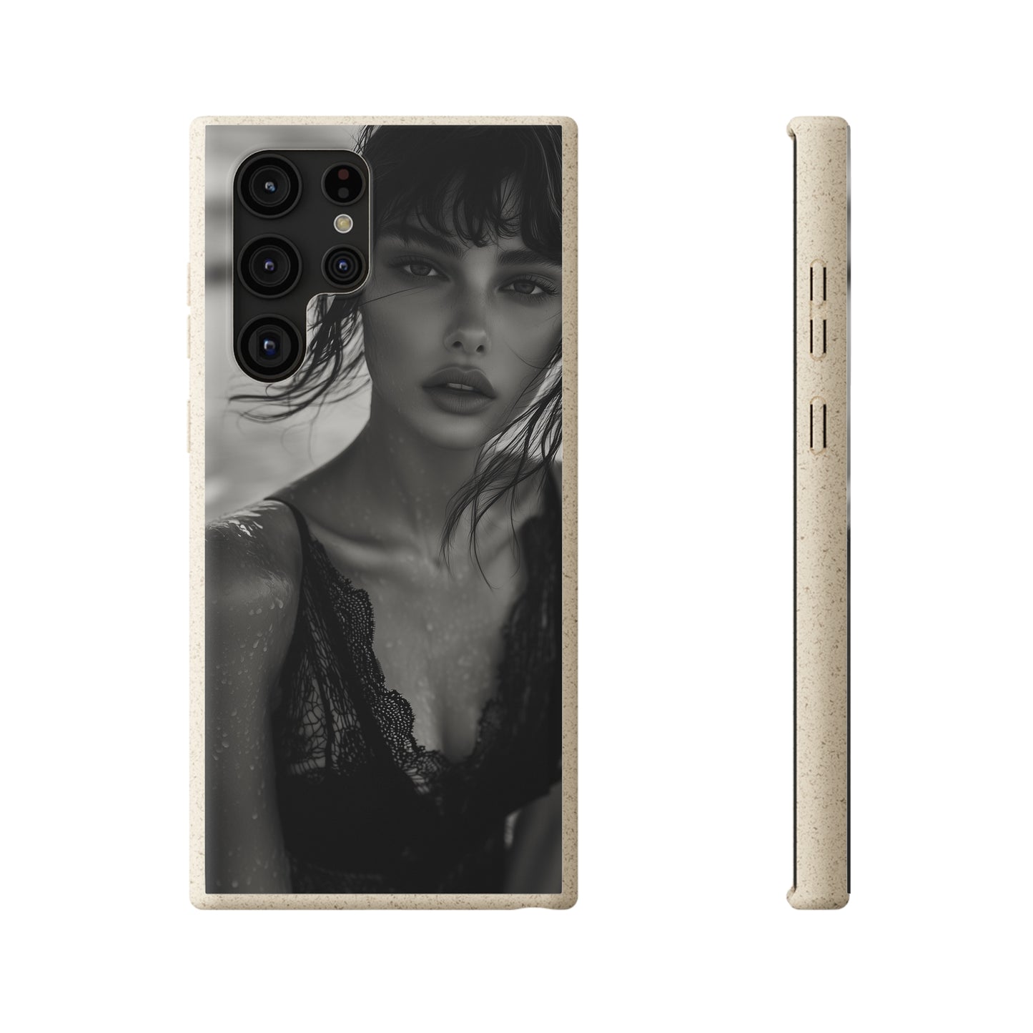 Ethereal Portrait Biodegradable Phone Case - Eco-Friendly Elegance