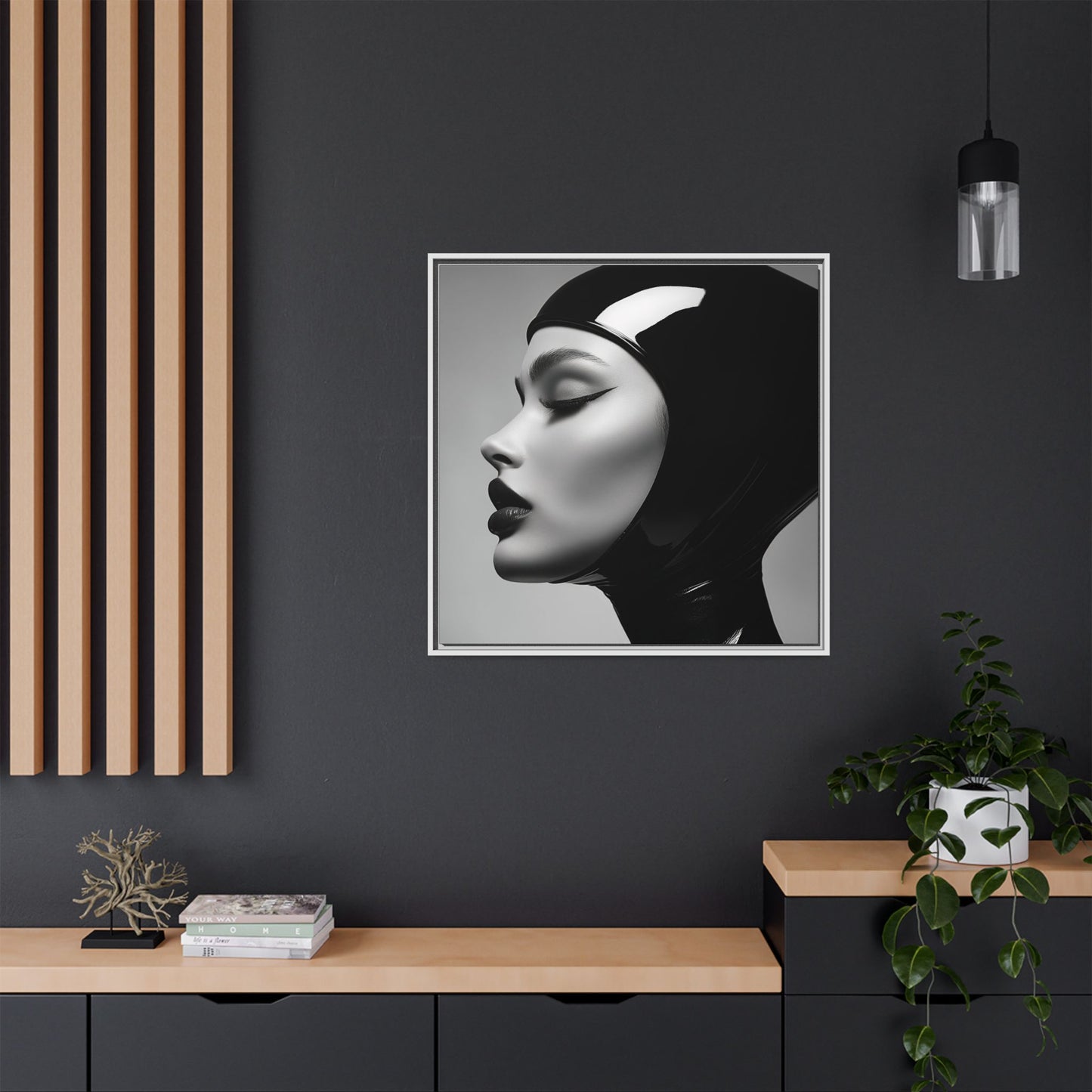 Sleek Vision - Latex Profile Framed Canvas