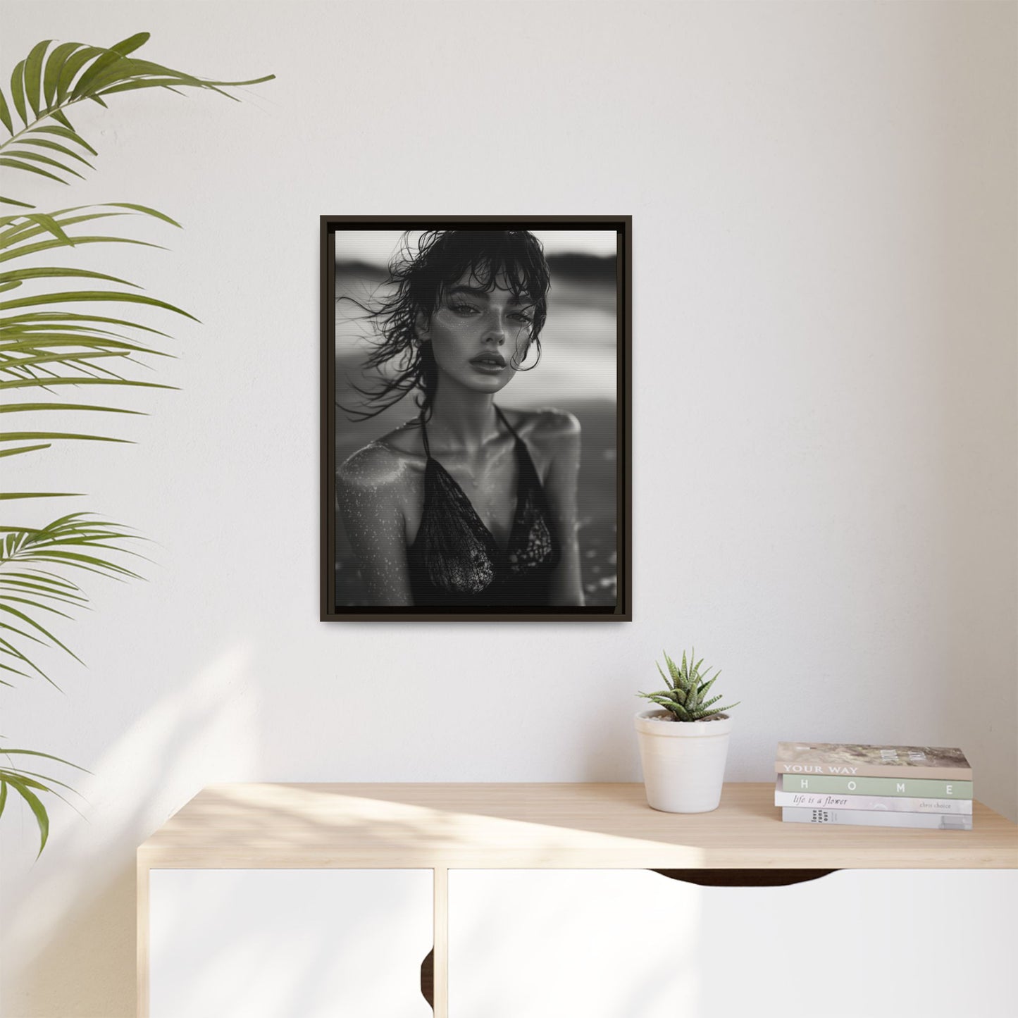 Silent Reflection - Framed Matte Canvas