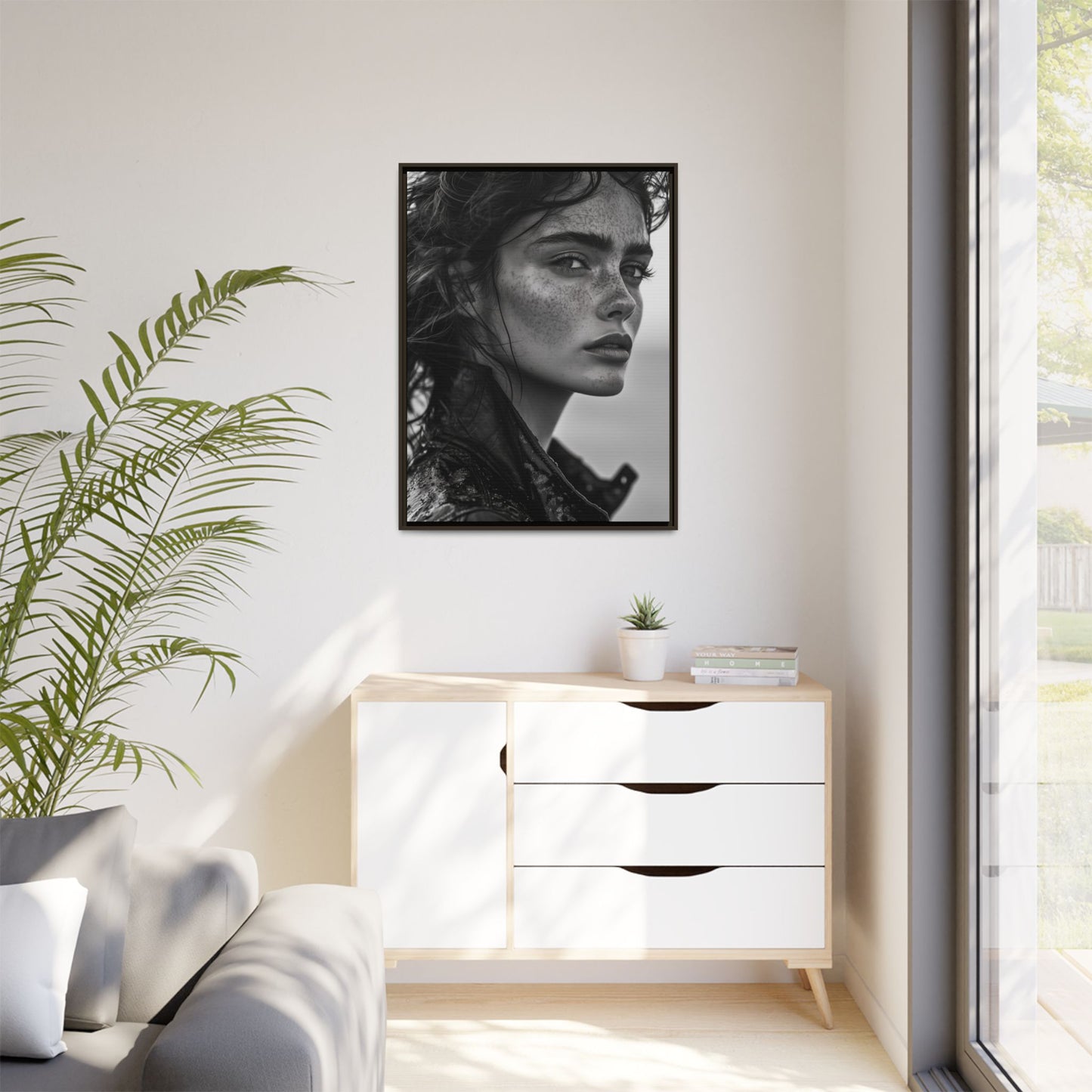 Resilient Gaze - Framed Matte Canvas