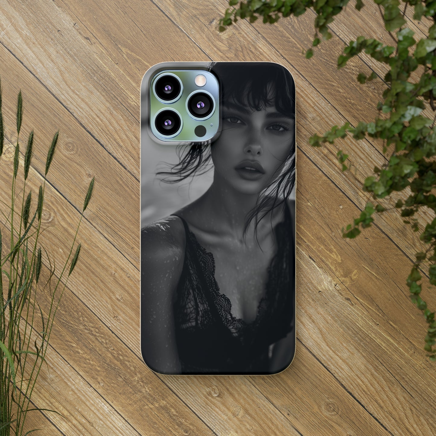 Ethereal Portrait Biodegradable Phone Case - Eco-Friendly Elegance