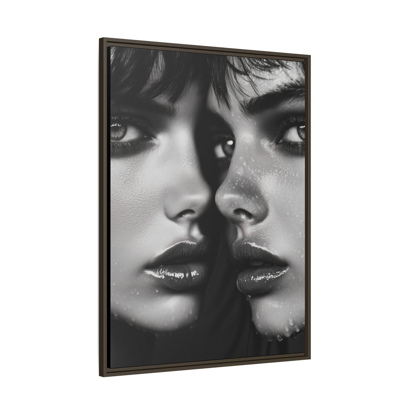 Dual Embrace - Framed Matte Canvas